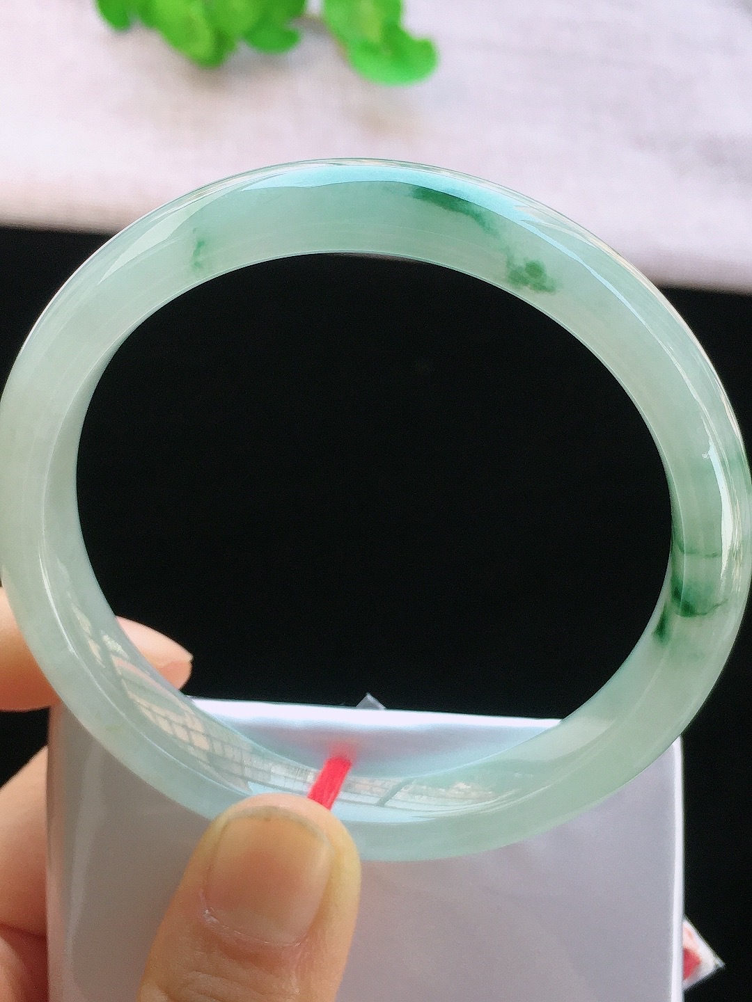 冰飄花翡翠手鐲,天然翡翠A玉, 緬甸玉, Jade, Jadeite