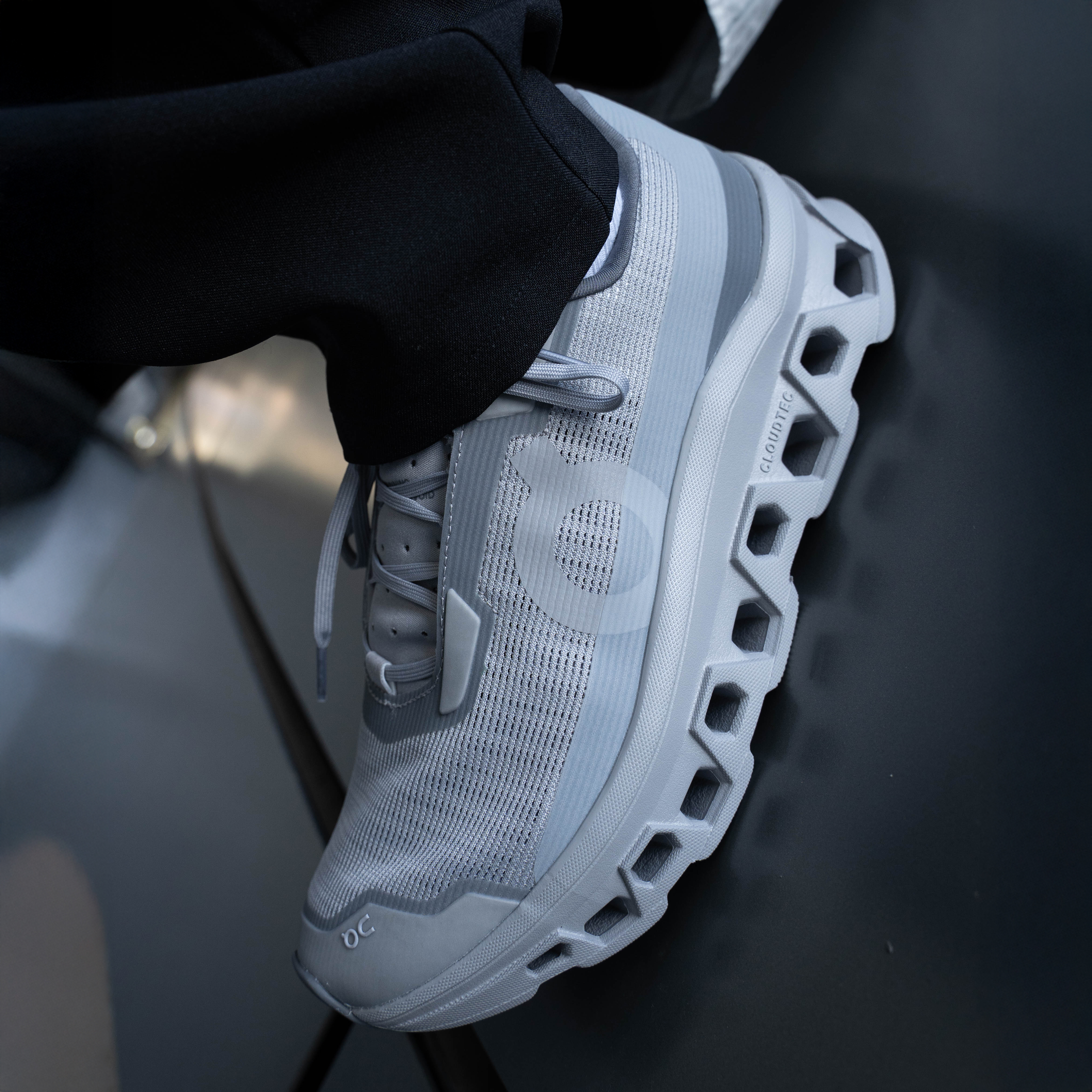 On Cloudmonster Void 3MF10671014 男 慢跑鞋 支撐 彈力 緩震 灰藍