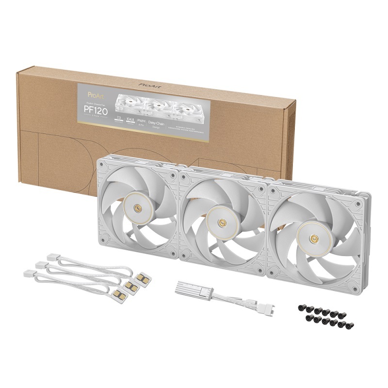 ASUS 華碩 PROART PF120 高效能風扇 三入組 極簡白/90DA00M3-B00020  現代黑/90DA00M0-B00020