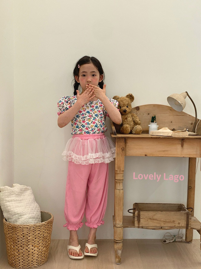 正韓夏LAGO 兩色夏季花園上衣