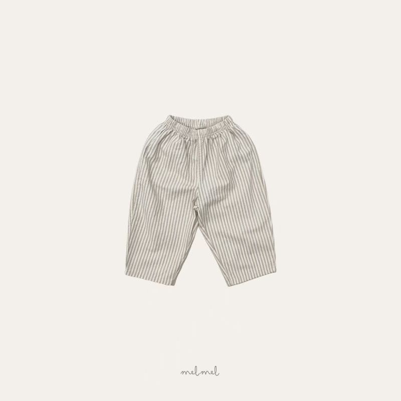 頑童主義條紋寬褲