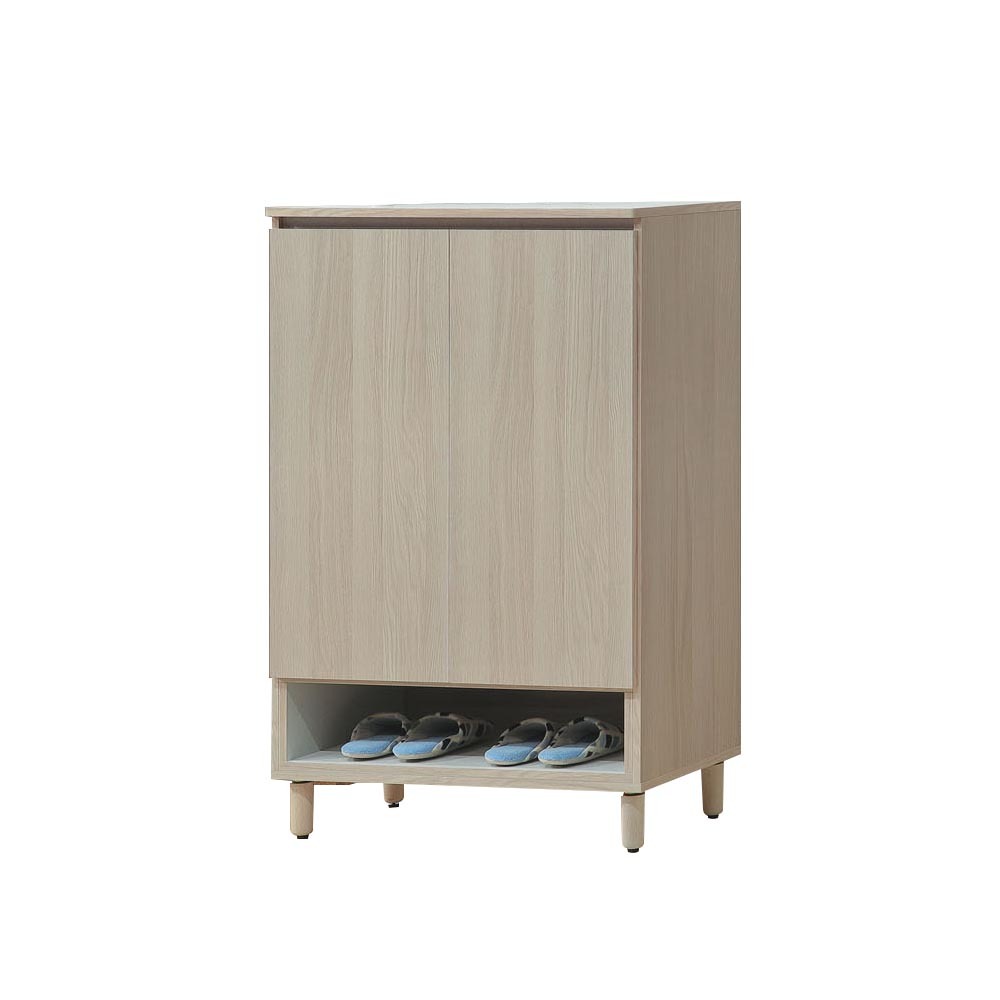 柏蒂家居-夏曼2.7尺二門開放式收納鞋櫃