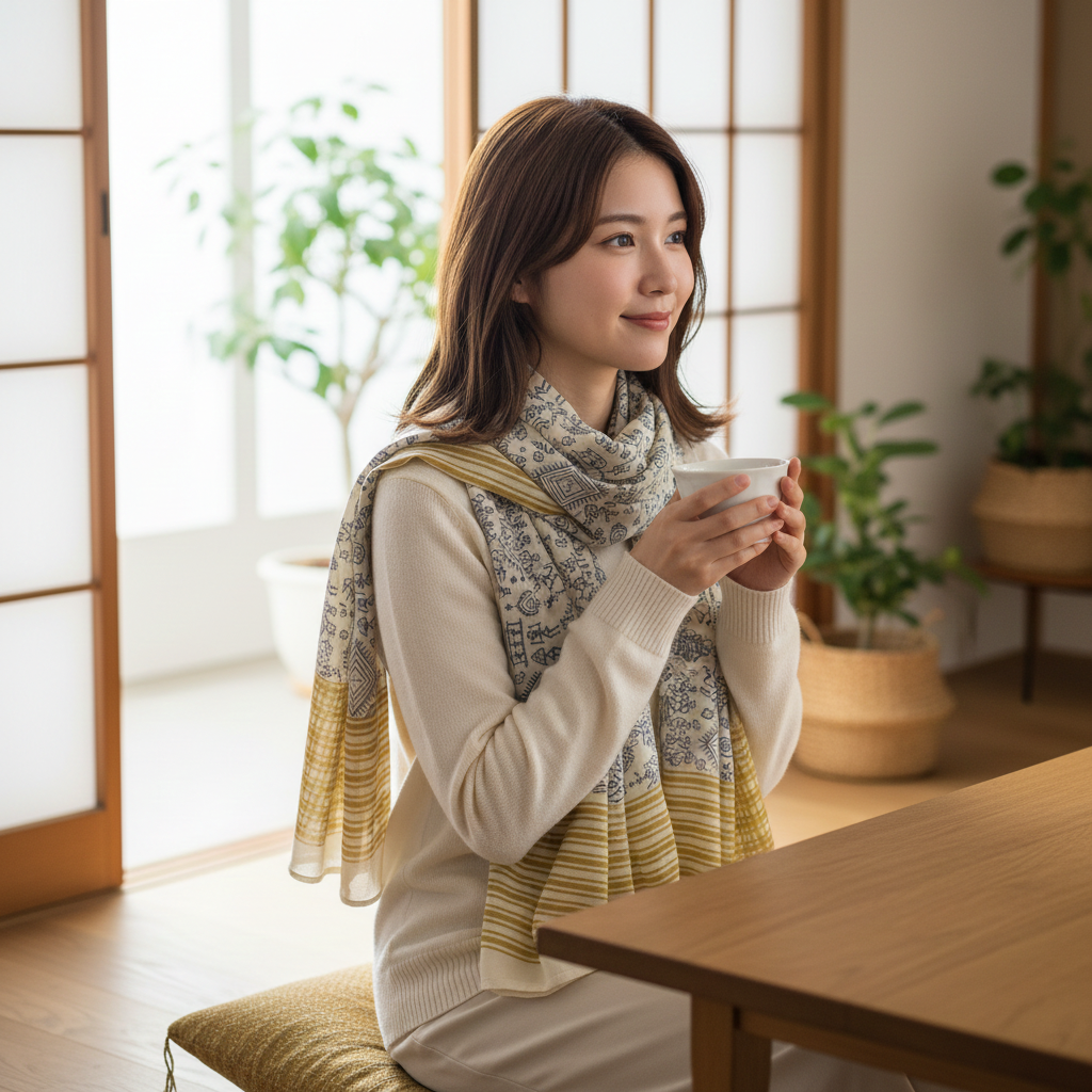 [Amina] 日牌民族風大圍巾 🆕