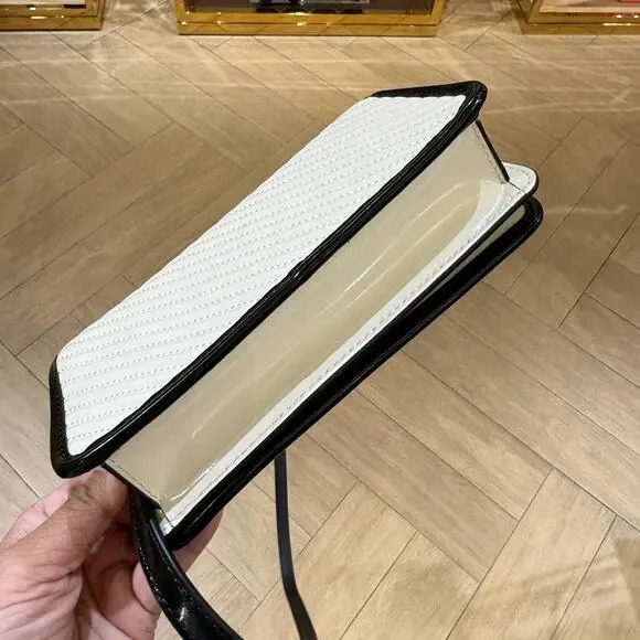 【預購】Tory Burch H041610 斜紋衍縫鏈條錢包