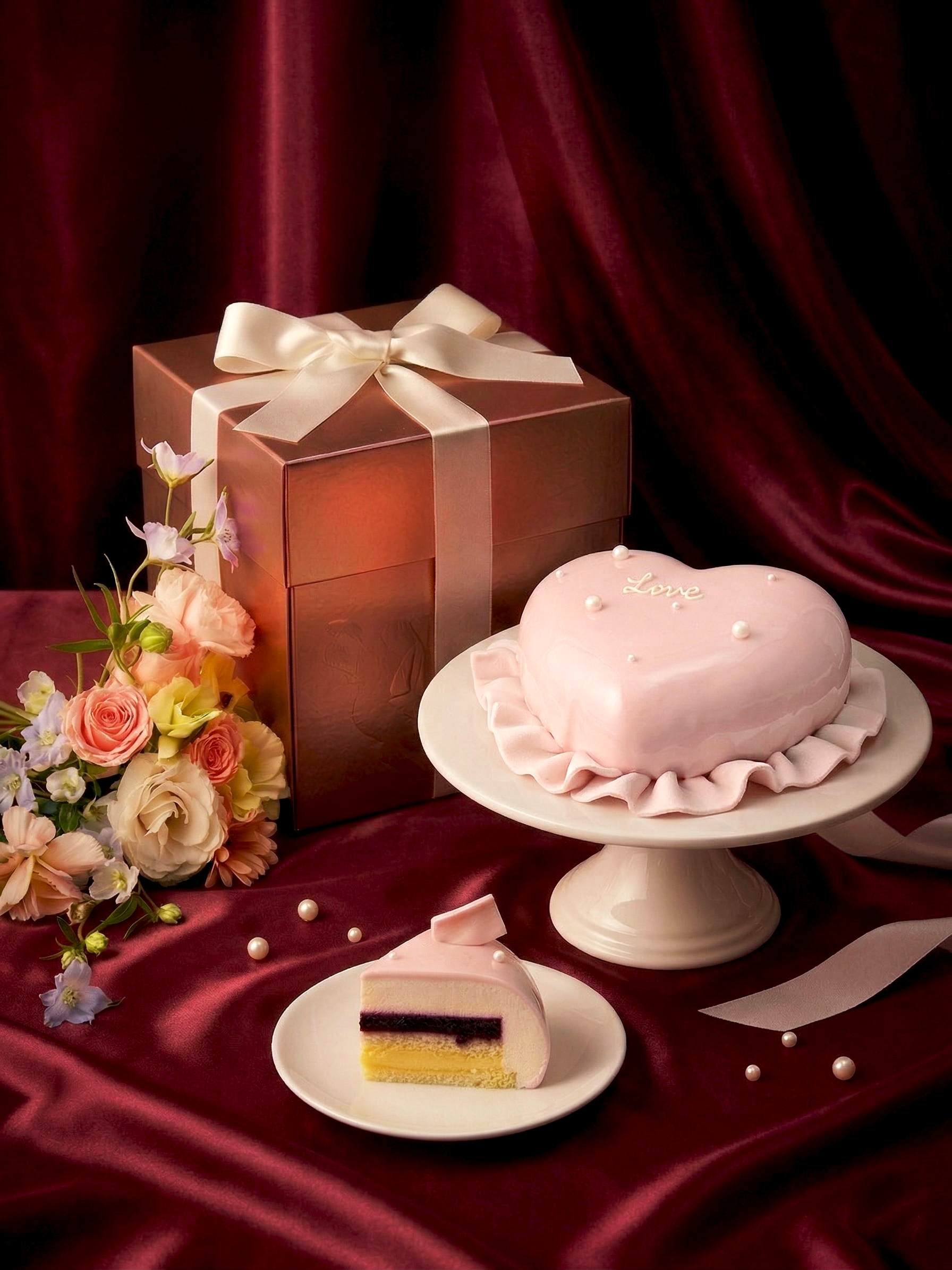 【2026母親節】法式莓果慕斯花盒蛋糕 / 6吋 (限量300盒)