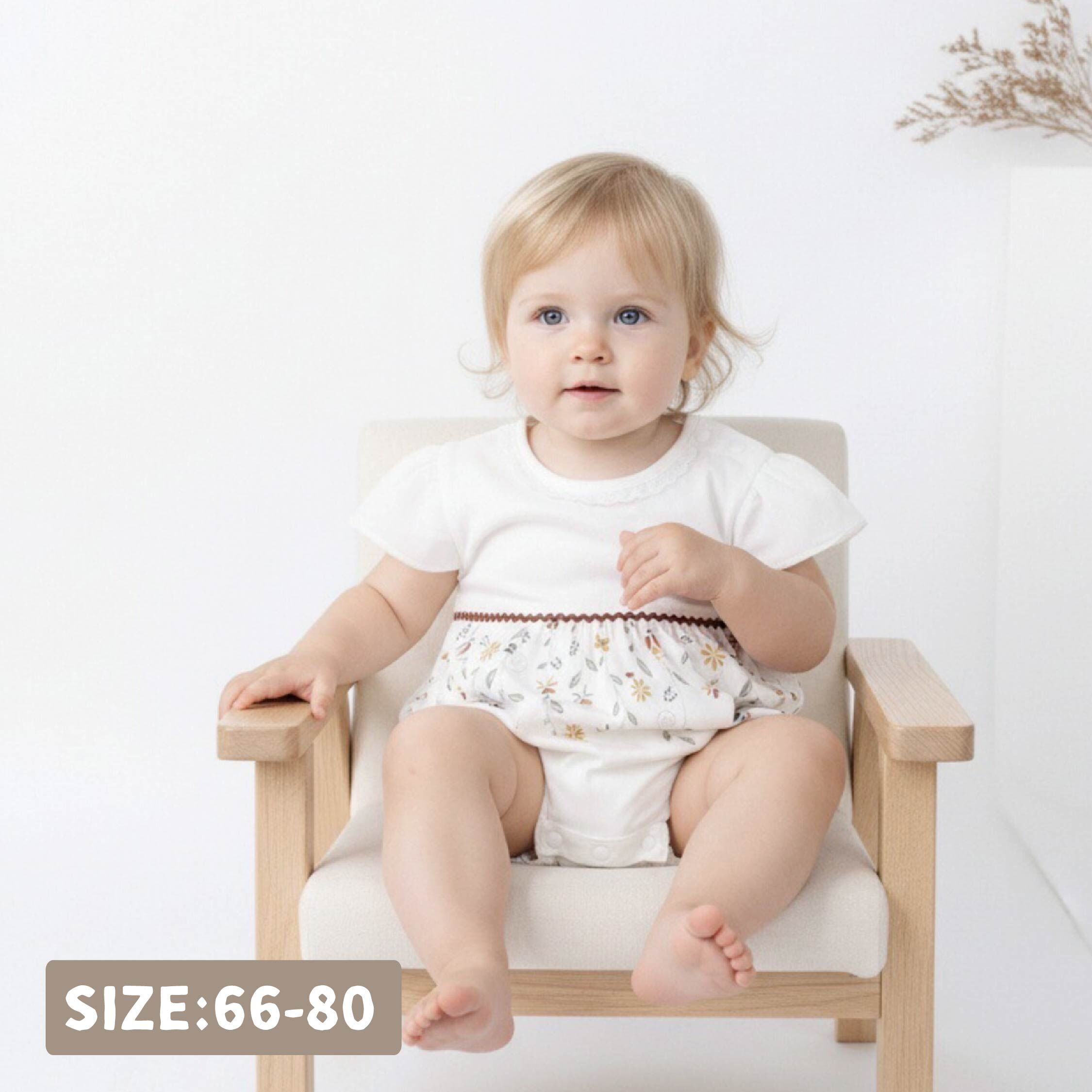 純淨系列 春日花卉藤蔓包屁衣 (T6001)