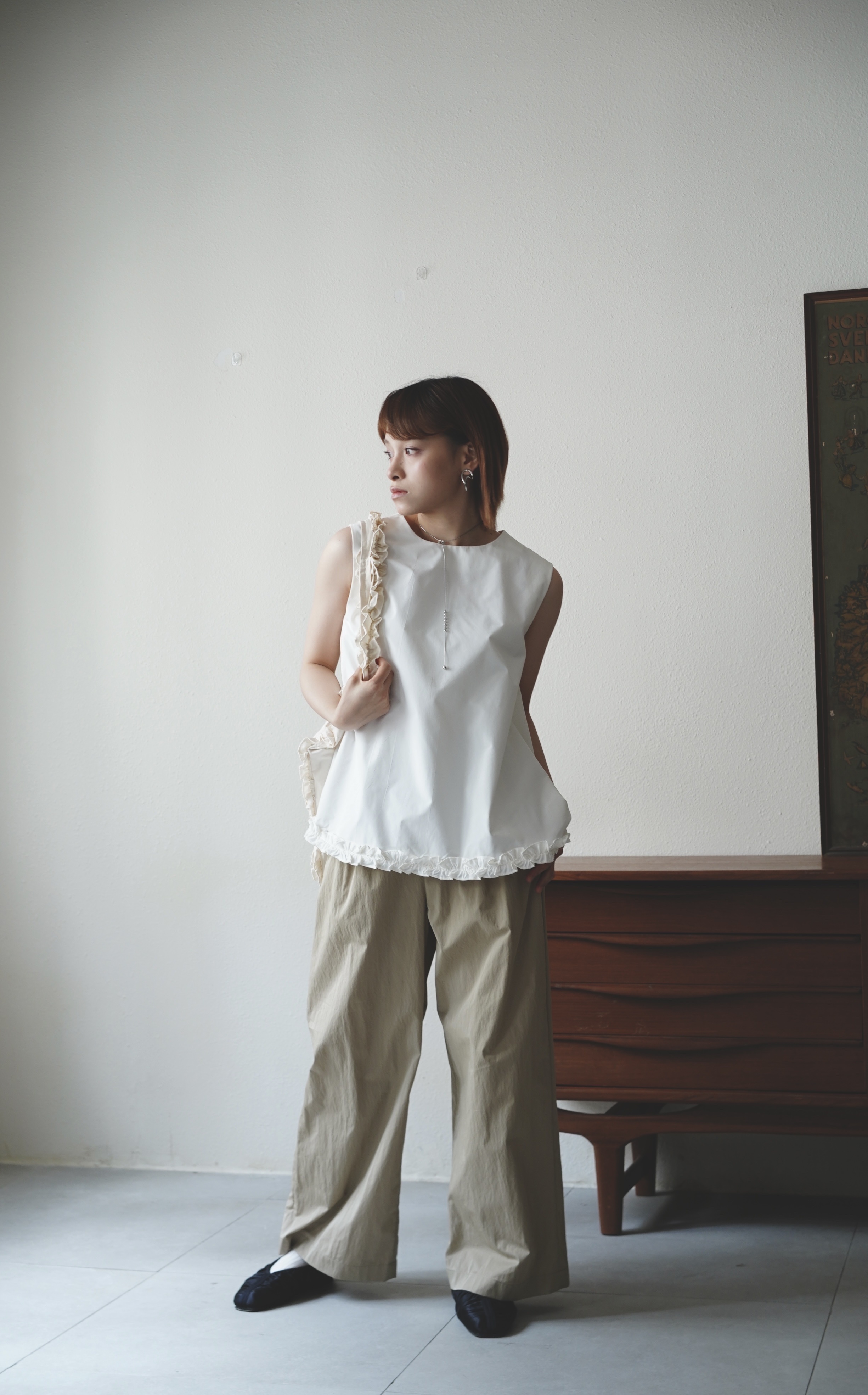 法系Ruffle裙擺背心 - TT62035