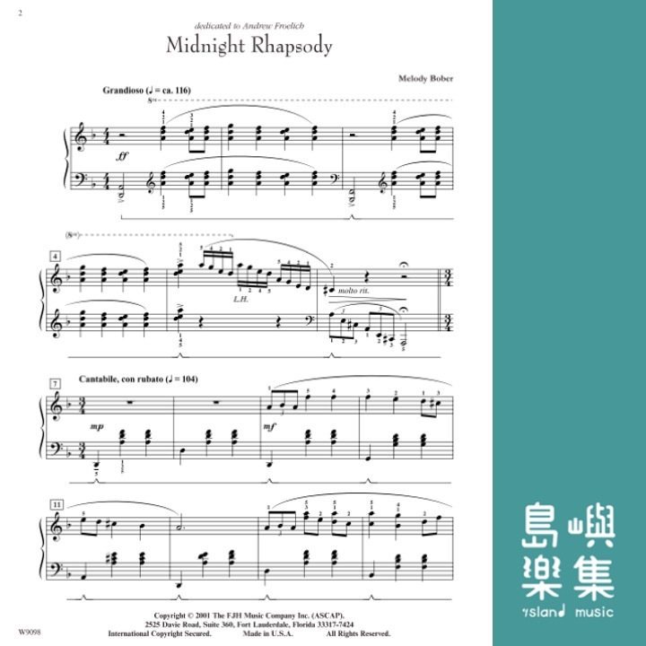 Midnight Rhapsody: Piano Book