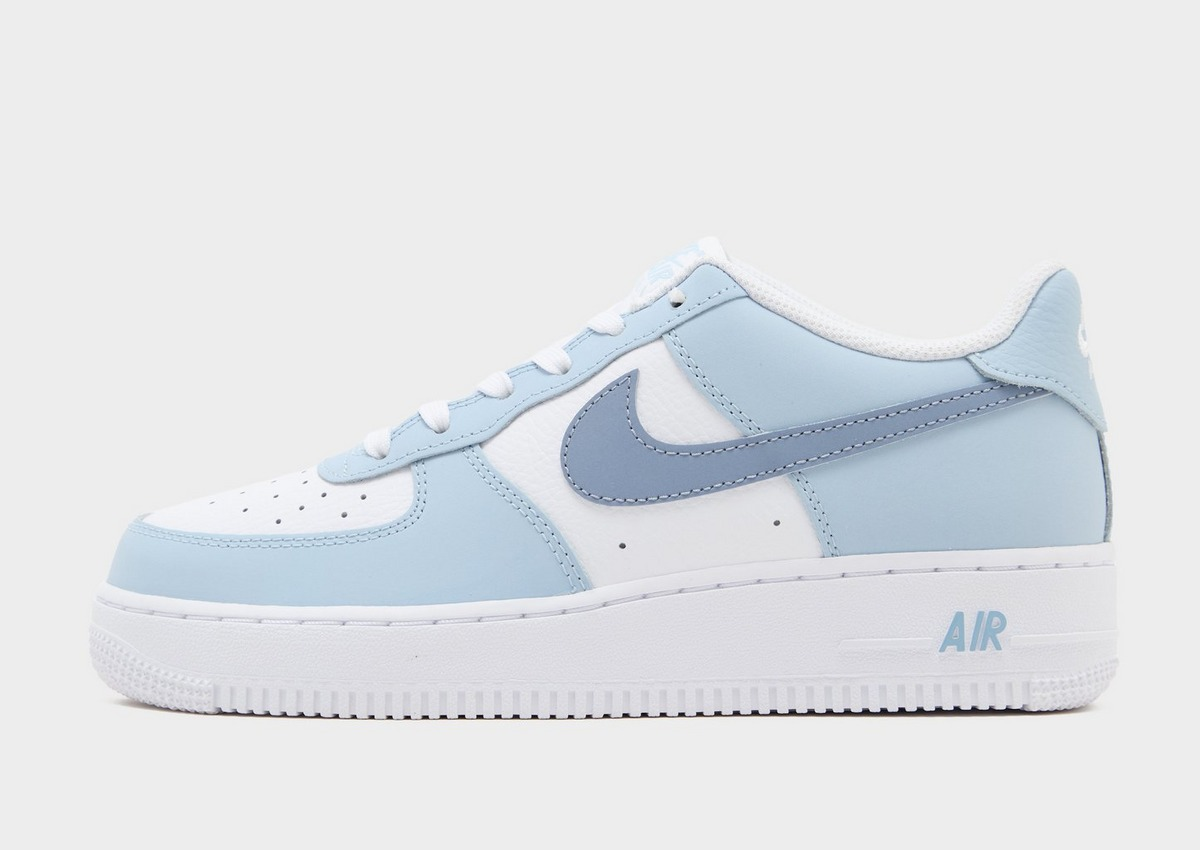 【預訂】 NIKE AIR FORCE 1 淺霧藍白拼色-GS