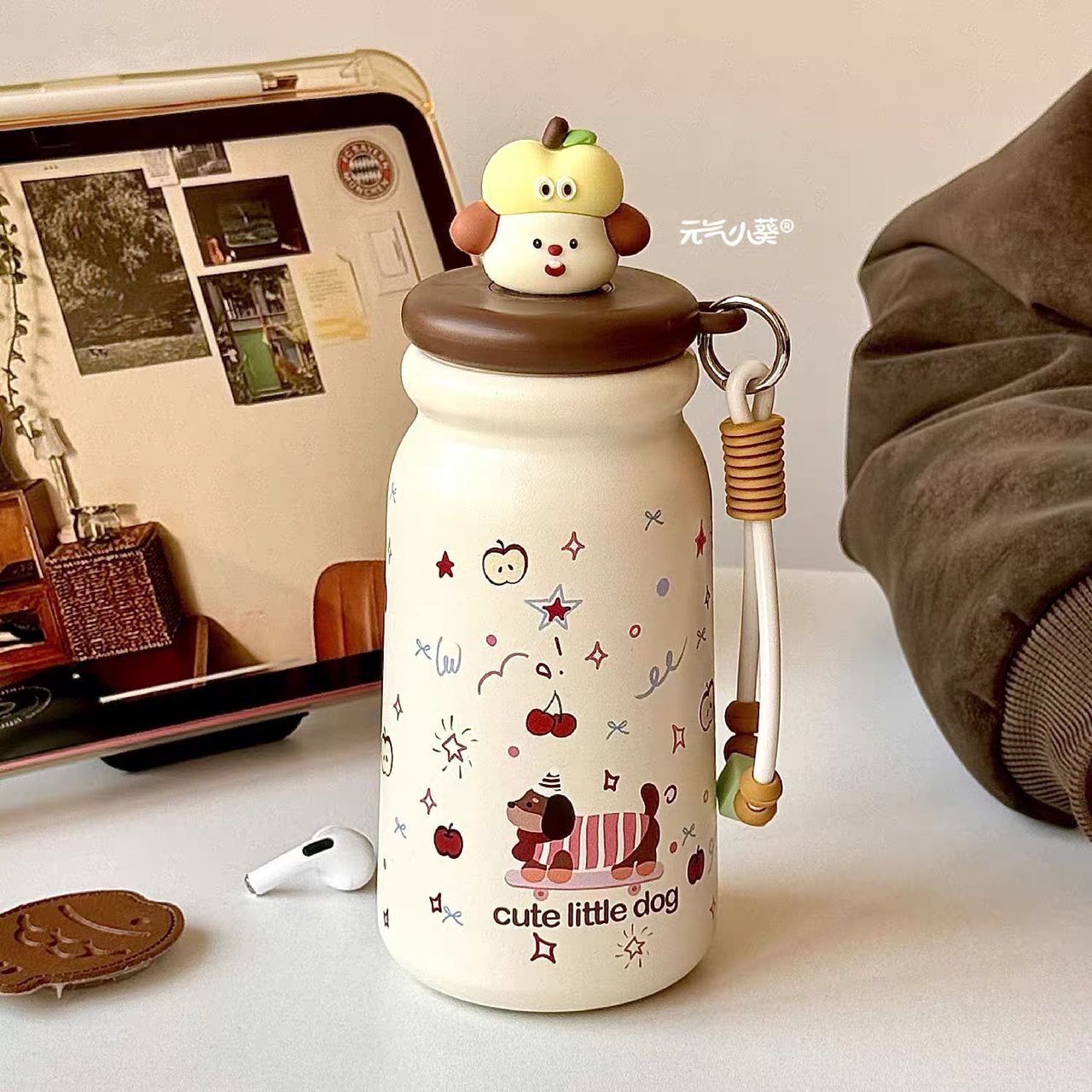 500ML Pochacco 304 Stainless Steel Straw Tumbler