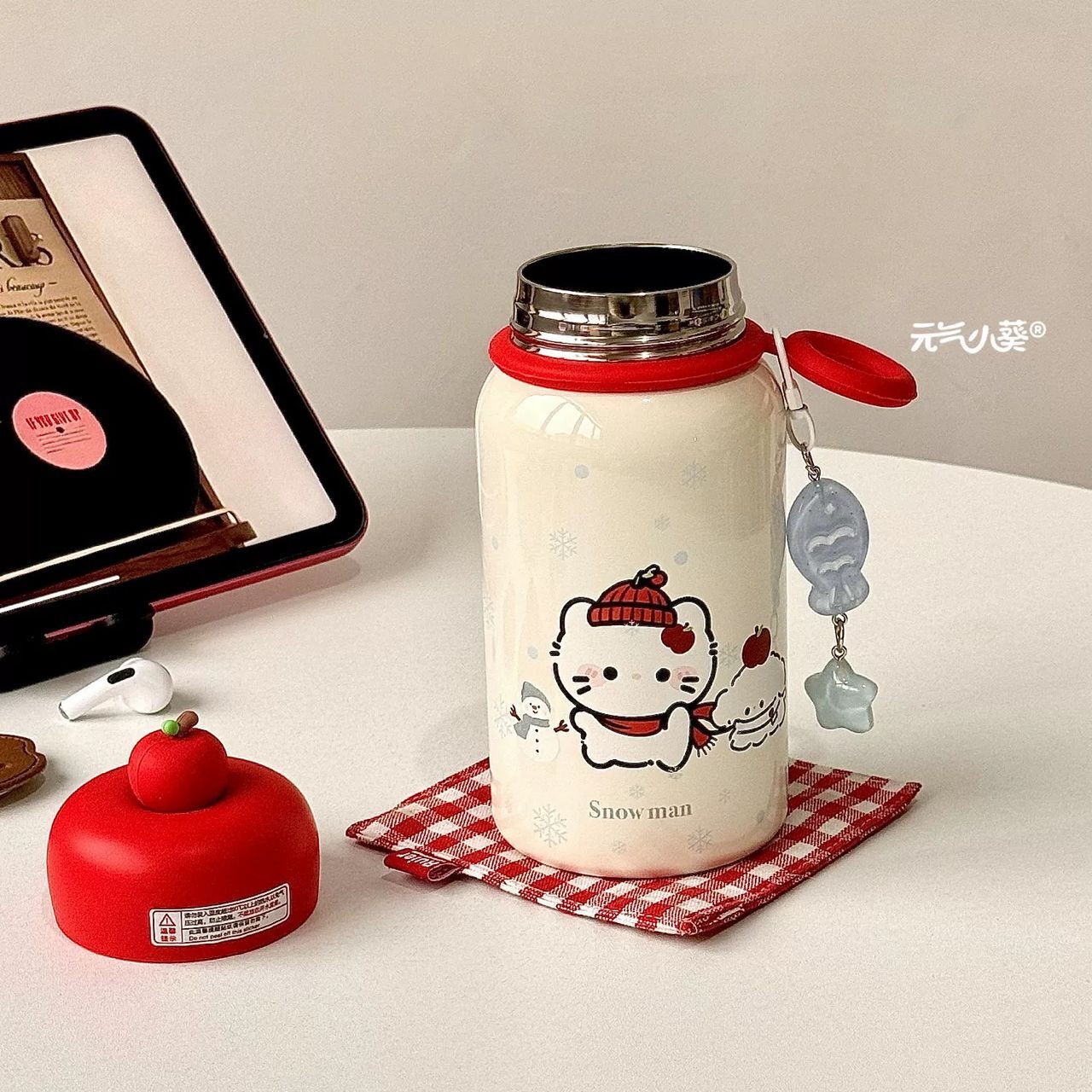 500ML Apple Lid Cat & Dog Diary 304 Stainless Steel Tumbler