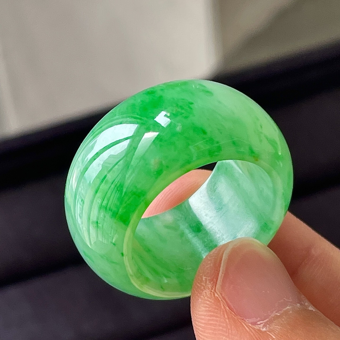 329137 翡翠冰陽綠指環 (圈口 18mm)