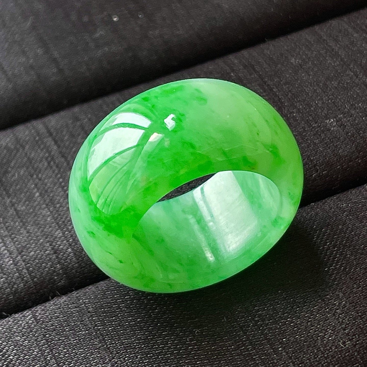 翡翠冰陽綠指環 (圈口 18mm),天然翡翠A玉, 緬甸玉, Jade, Jadeite
