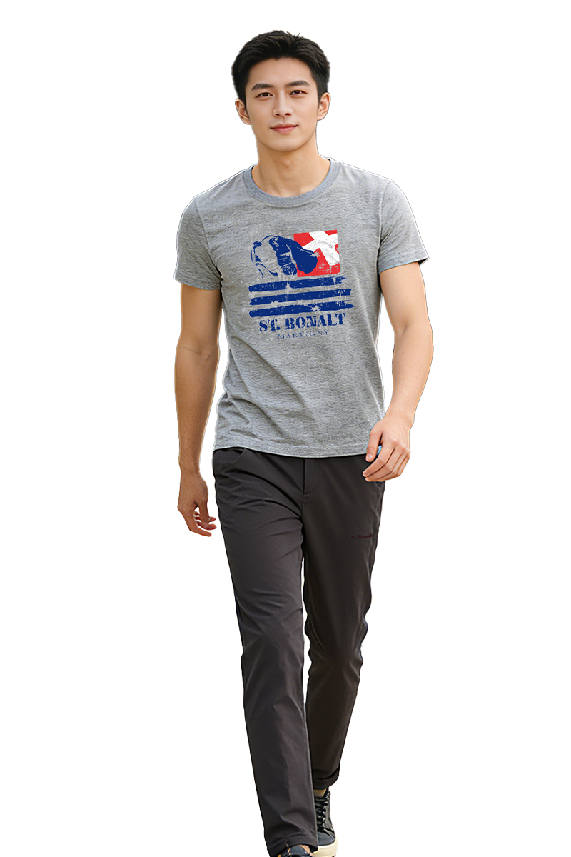 單色涼爽機能彈力速乾休閒褲｜男款 7128  (涼爽、速乾、休閒、長褲)