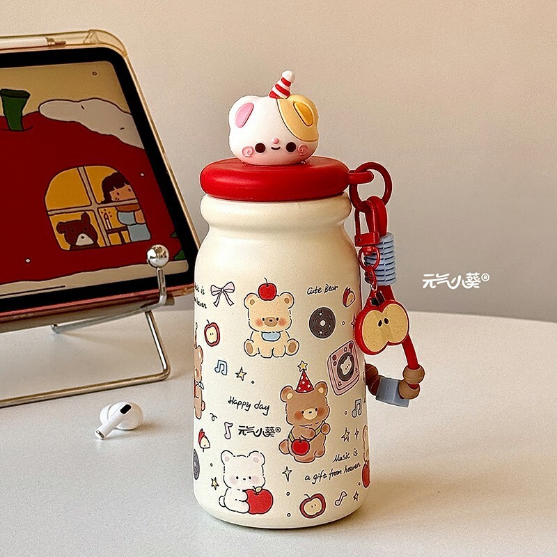 500ML Coffee Cat Head 316 Stainless Steel Thermos