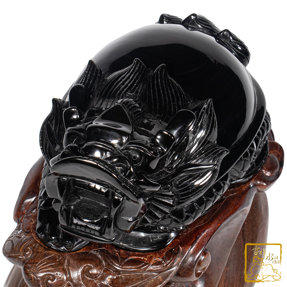 頂級彩虹黑曜石龍龜 3.09kg 聚財平安