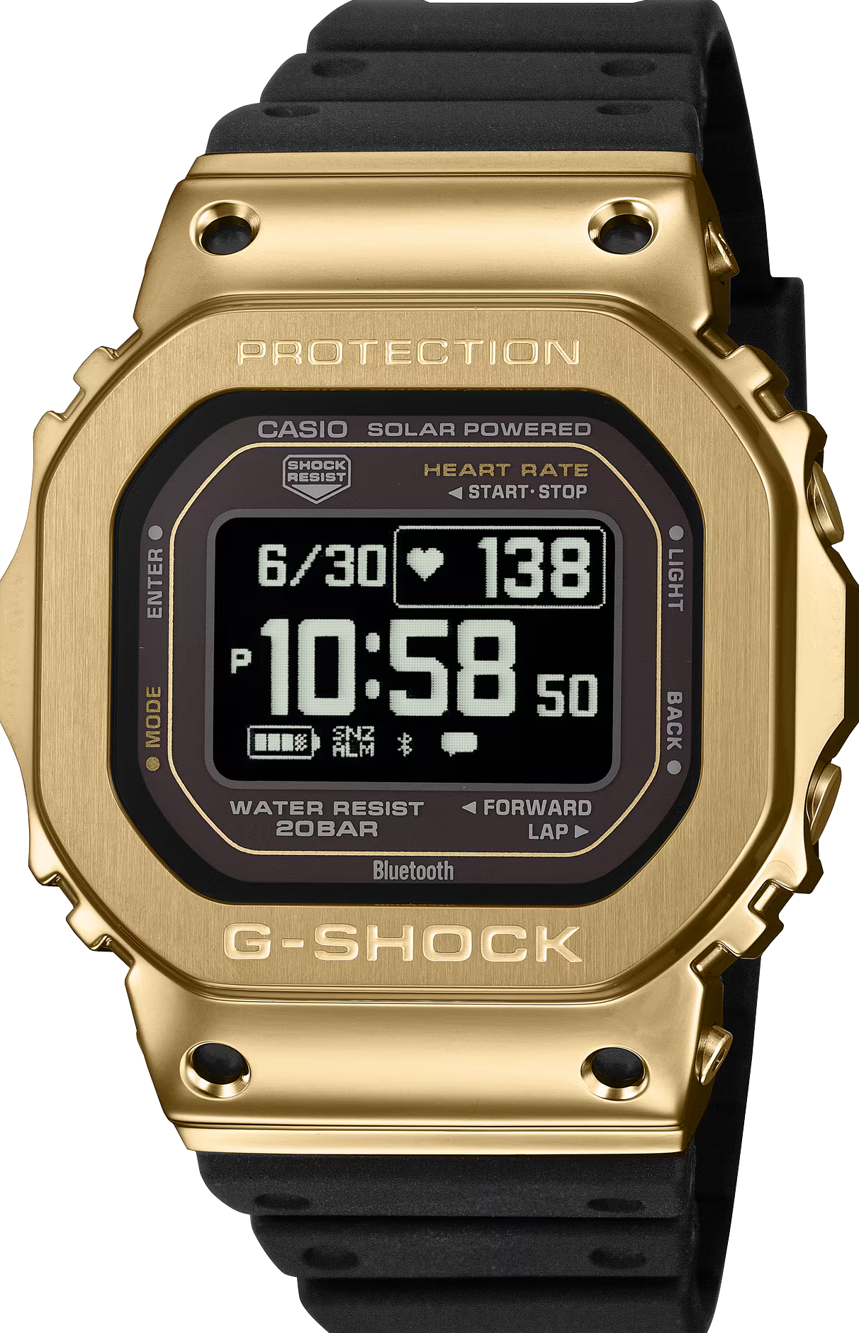 萬年鐘錶 - G-SHOCK  藍芽心律步數多功能運動系列電子錶 GM-H5600-9  錶徑 : 44 mm