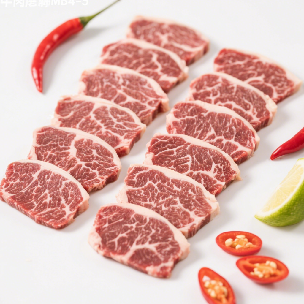 澳洲 AUSSIE KOBE 極致F1和牛MB4-5 牛脊心肉火鍋片227g (急凍)