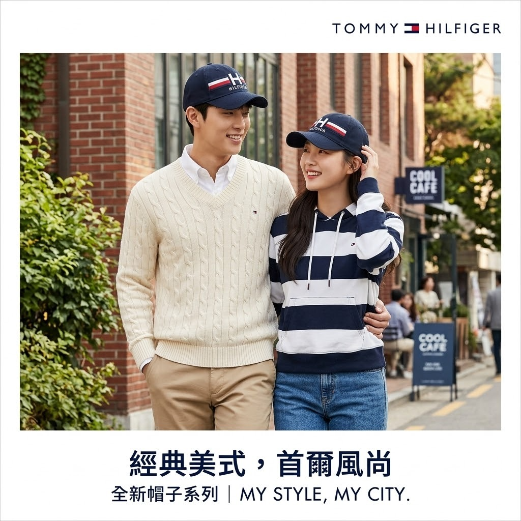 【預購】H041676 Tommy Hilfiger 可調節棒球帽