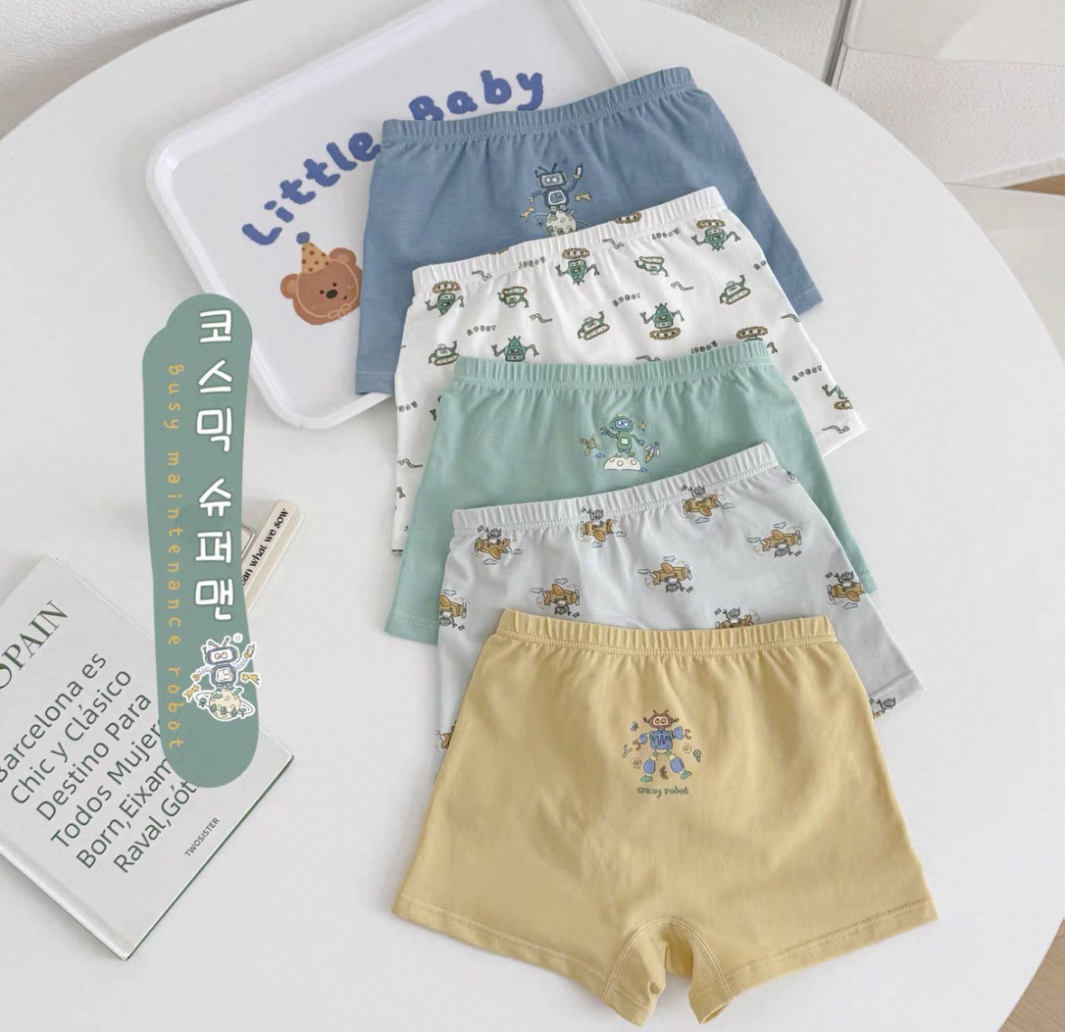 繽紛機器人內褲組|男寶