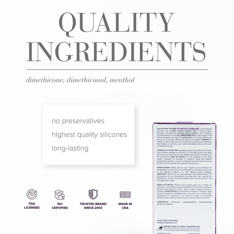 JO Arctic 涼感陰蒂刺激凝膠 - 10ml