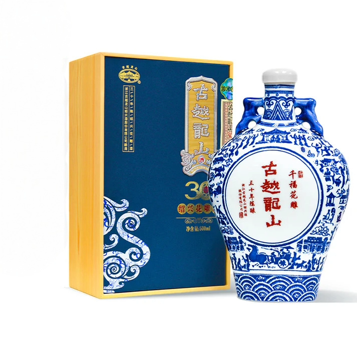 成隆行】古越龍山— 30年千福紹興花雕酒(禮盒裝)｜三十載時光臻萃，至尊