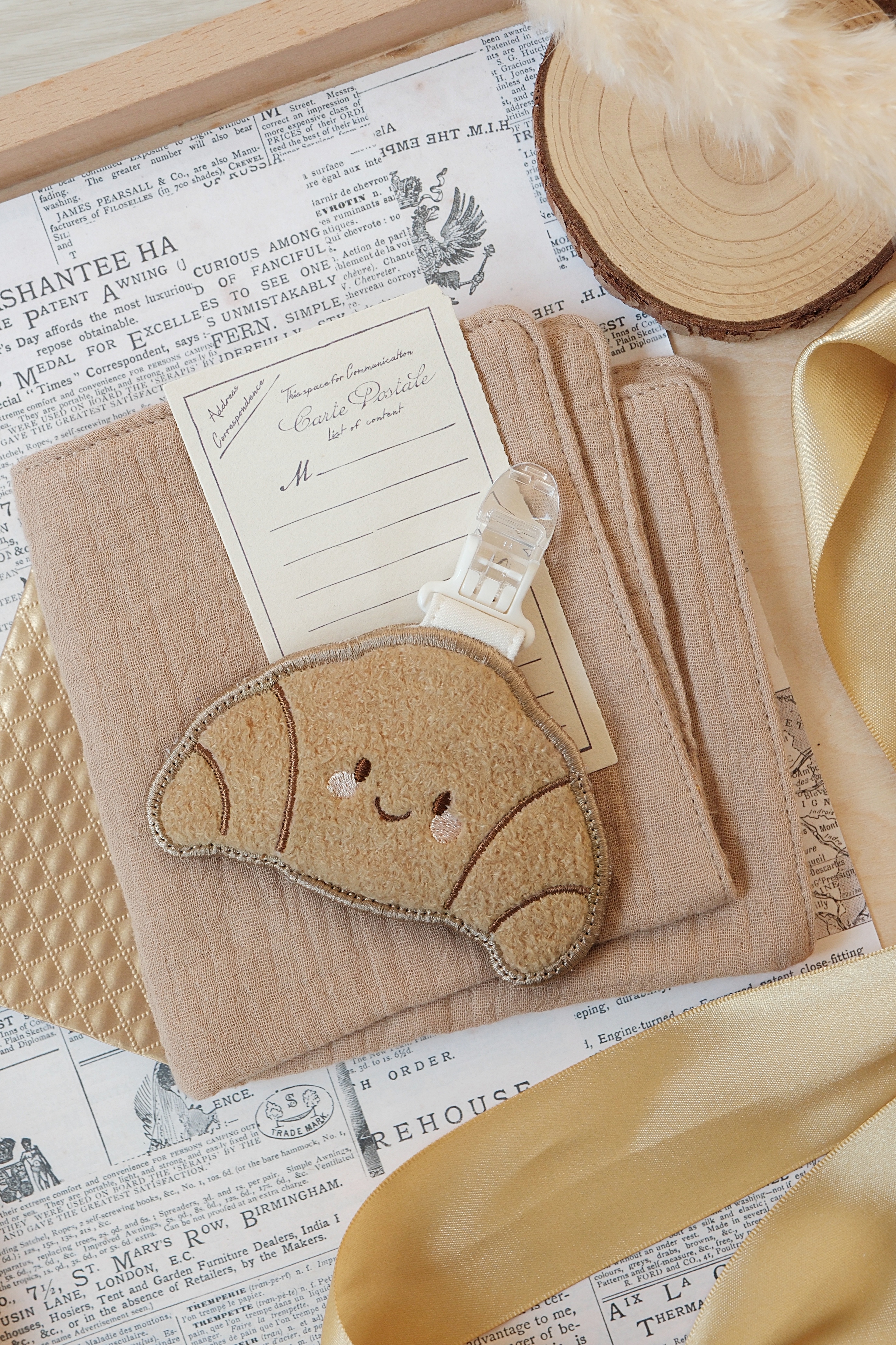 Hi Y.P store-刺繡平安符袋-獨家設計-可頌