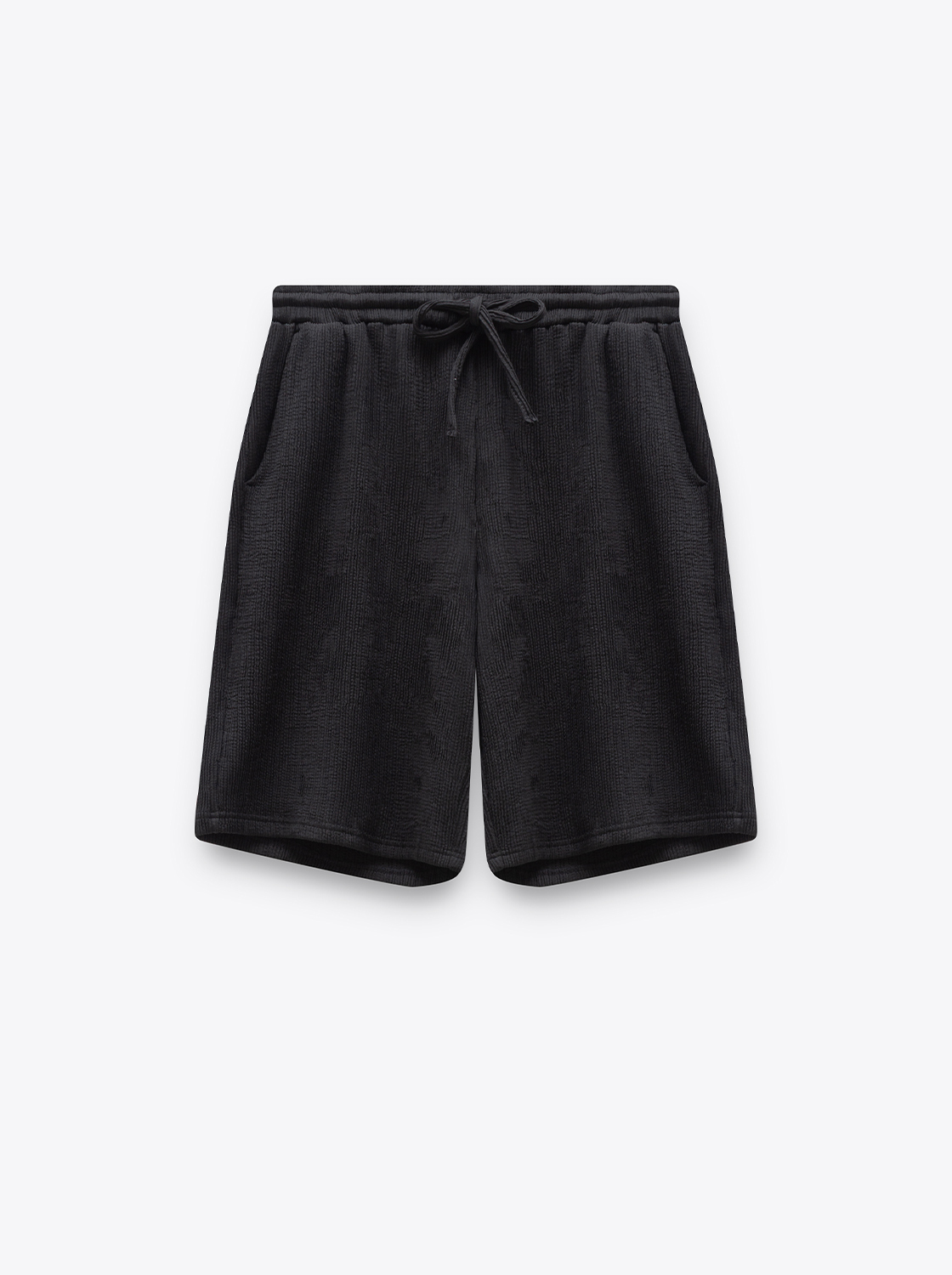 皺褶肌理綁繩短褲