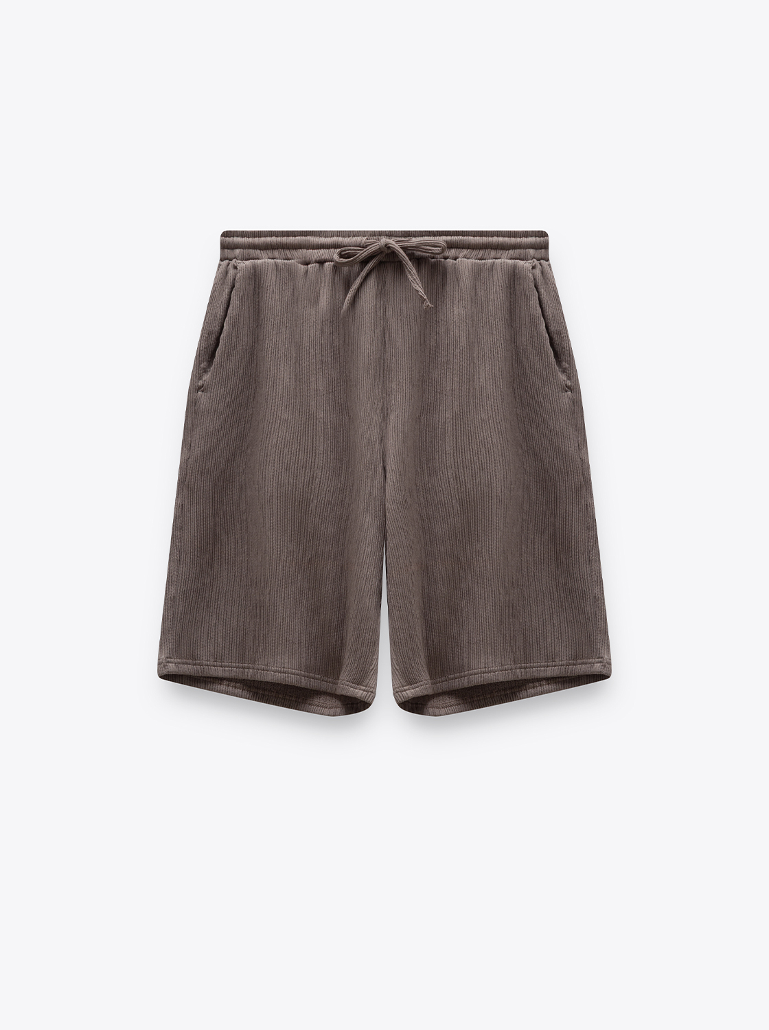 皺褶肌理綁繩短褲