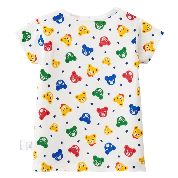 Pureveil 普奇熊印花短袖內衣-白