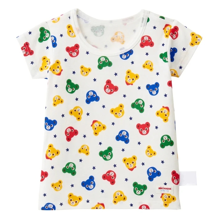 Pureveil 普奇熊印花短袖內衣-白