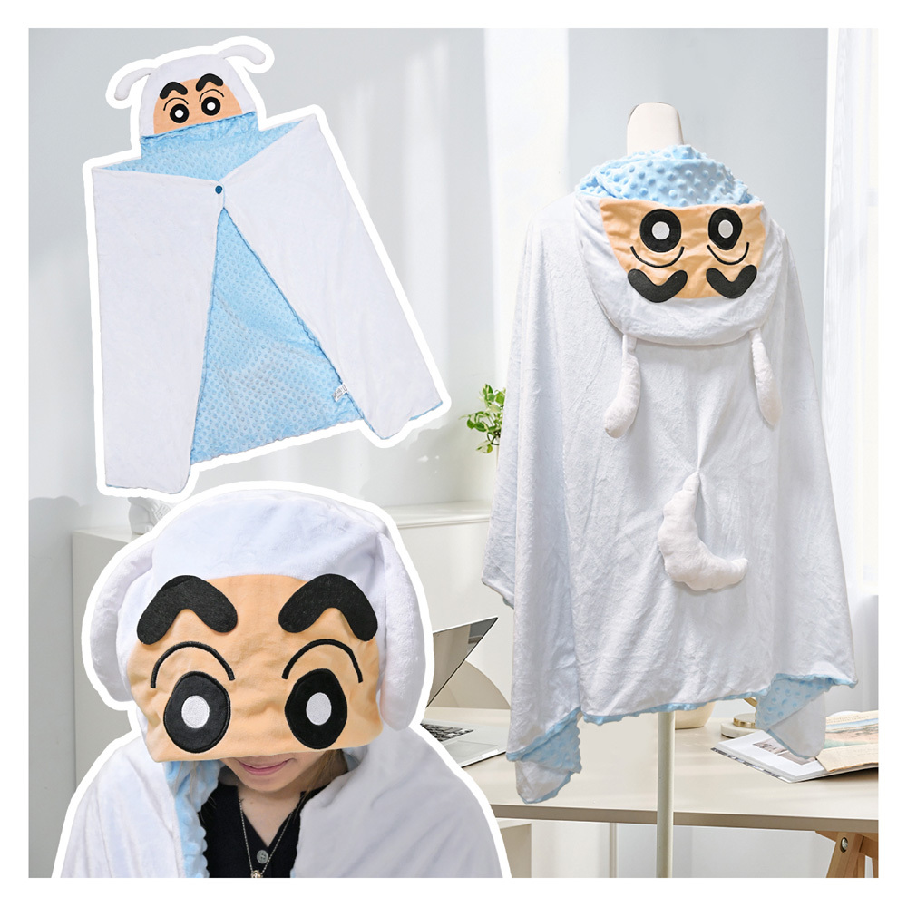 蠟筆小新-動物變裝造型毯-小狗