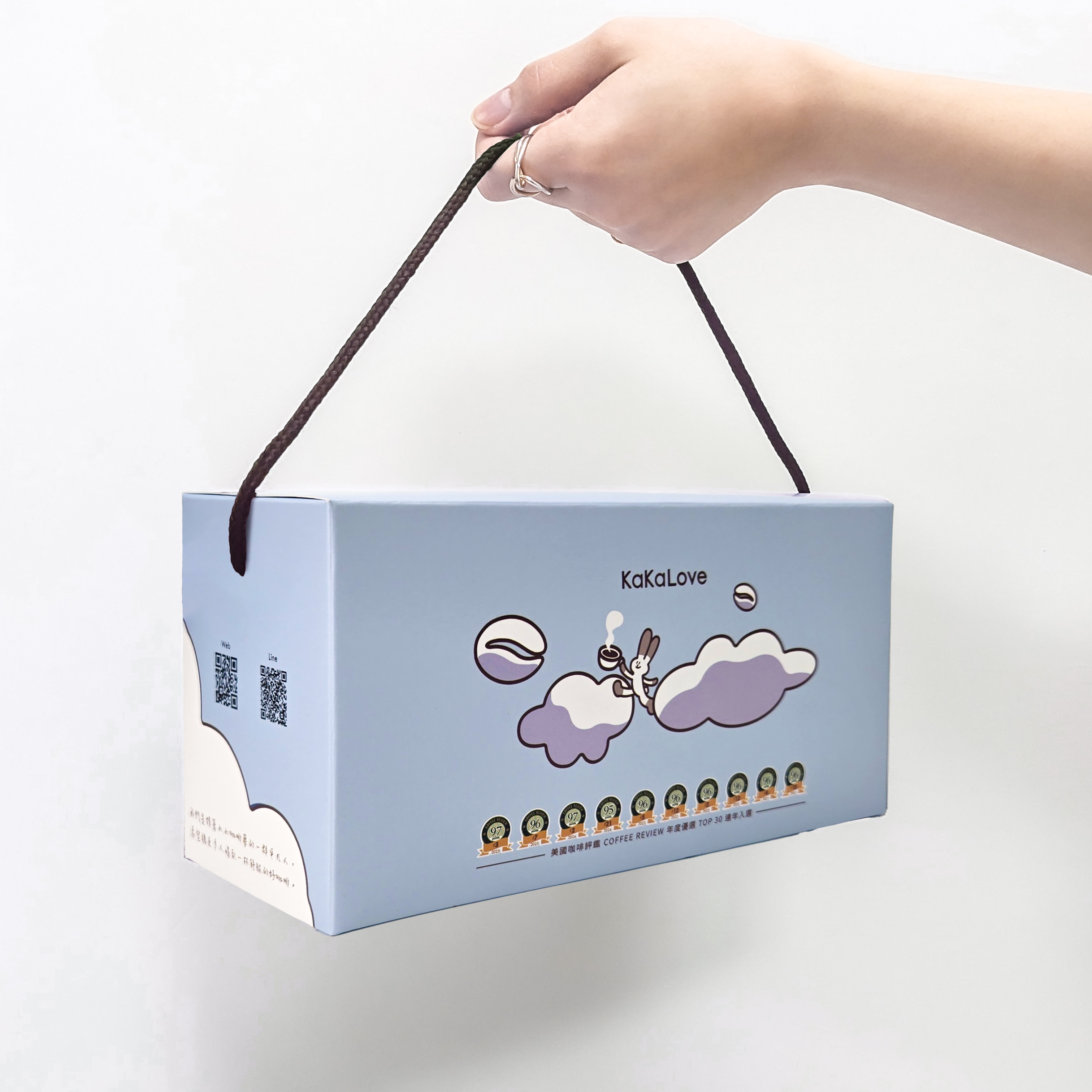 [輕萃] 母親節 濾掛&茶包 禮盒：[掛耳] CR95 水洗 龐貝+CR94 Regessa+[茶包] 青葉金萱 林雕-共24包