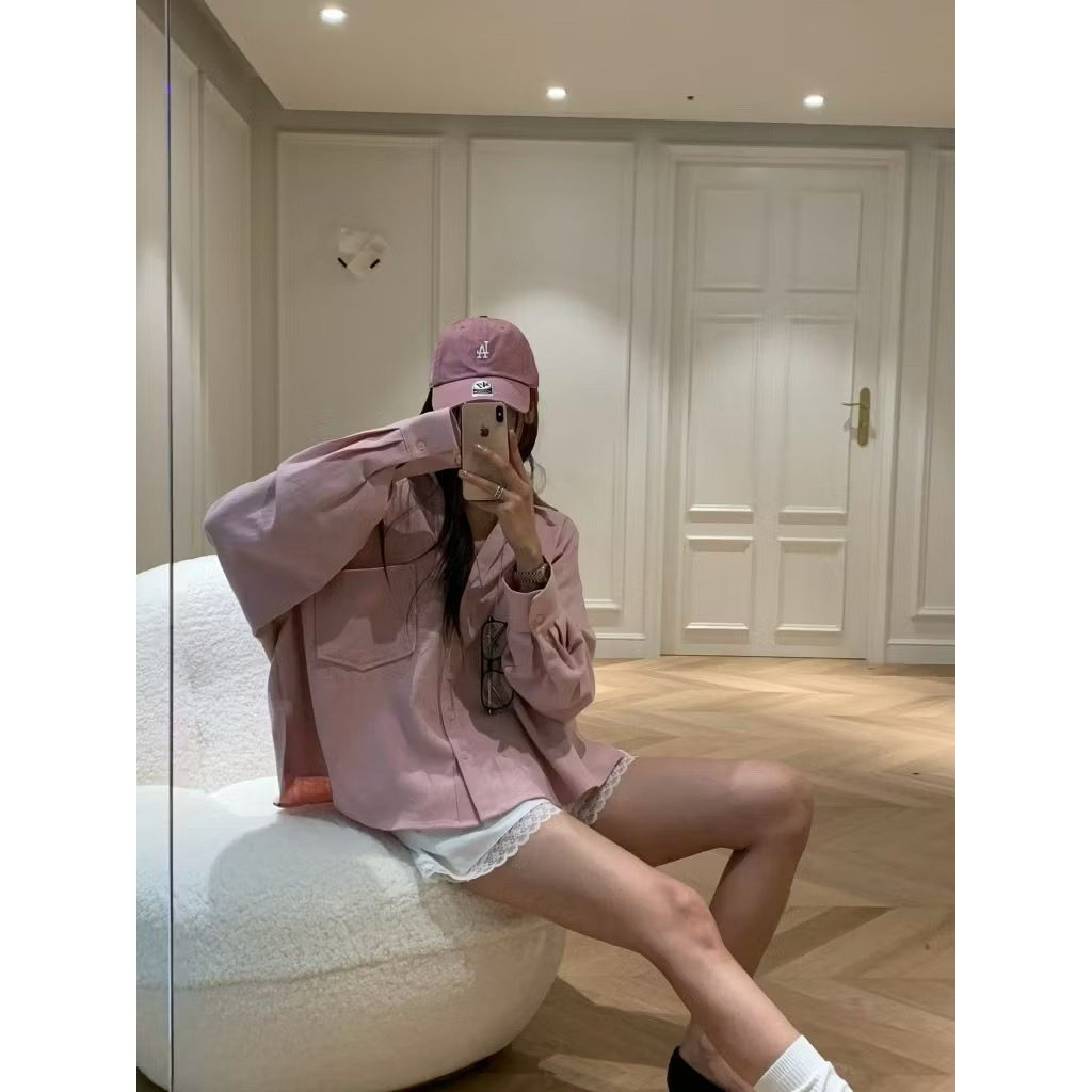 042 正韓鬆弛感棉麻襯衫