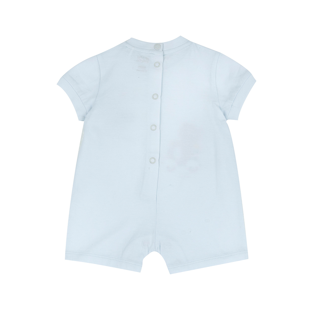 粉彩-小熊摩托車短袖兔裝 C