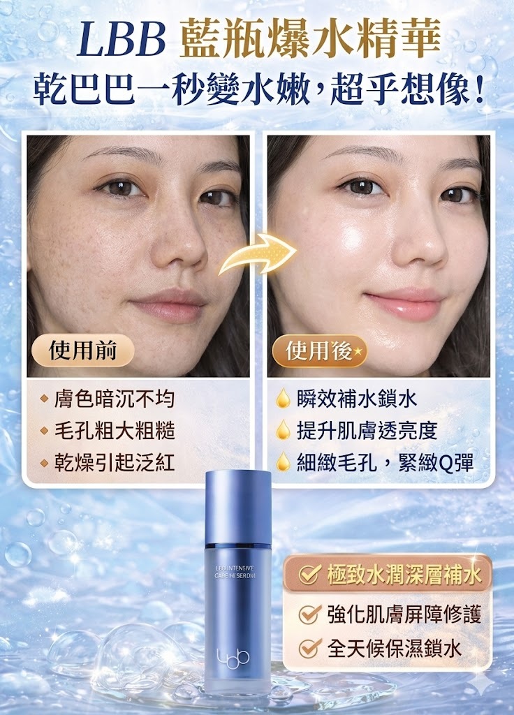 【直播】LBB LX041604 藍瓶爆水精華 30ml