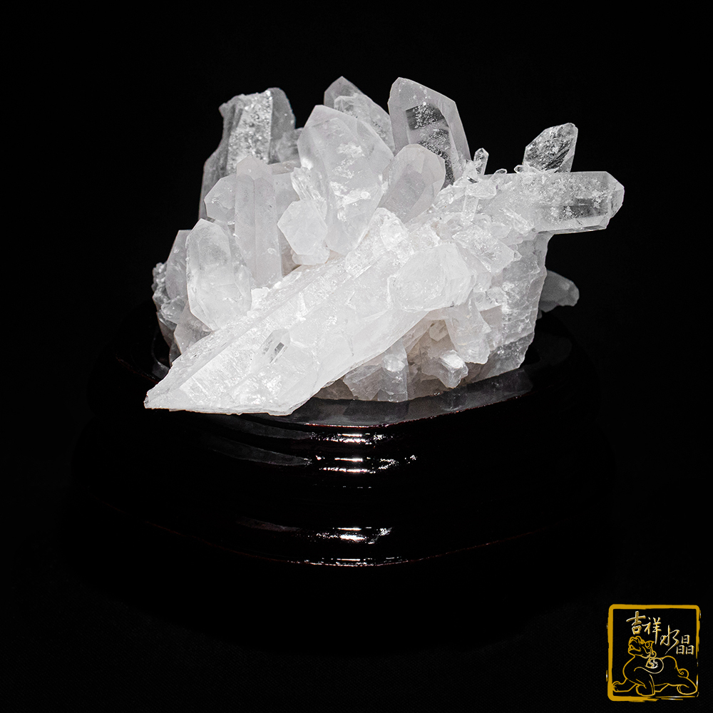 ⭐︎【極上品】白水晶 置物 347g 白水晶簇671g 淨化磁場【吉祥水晶專賣店】