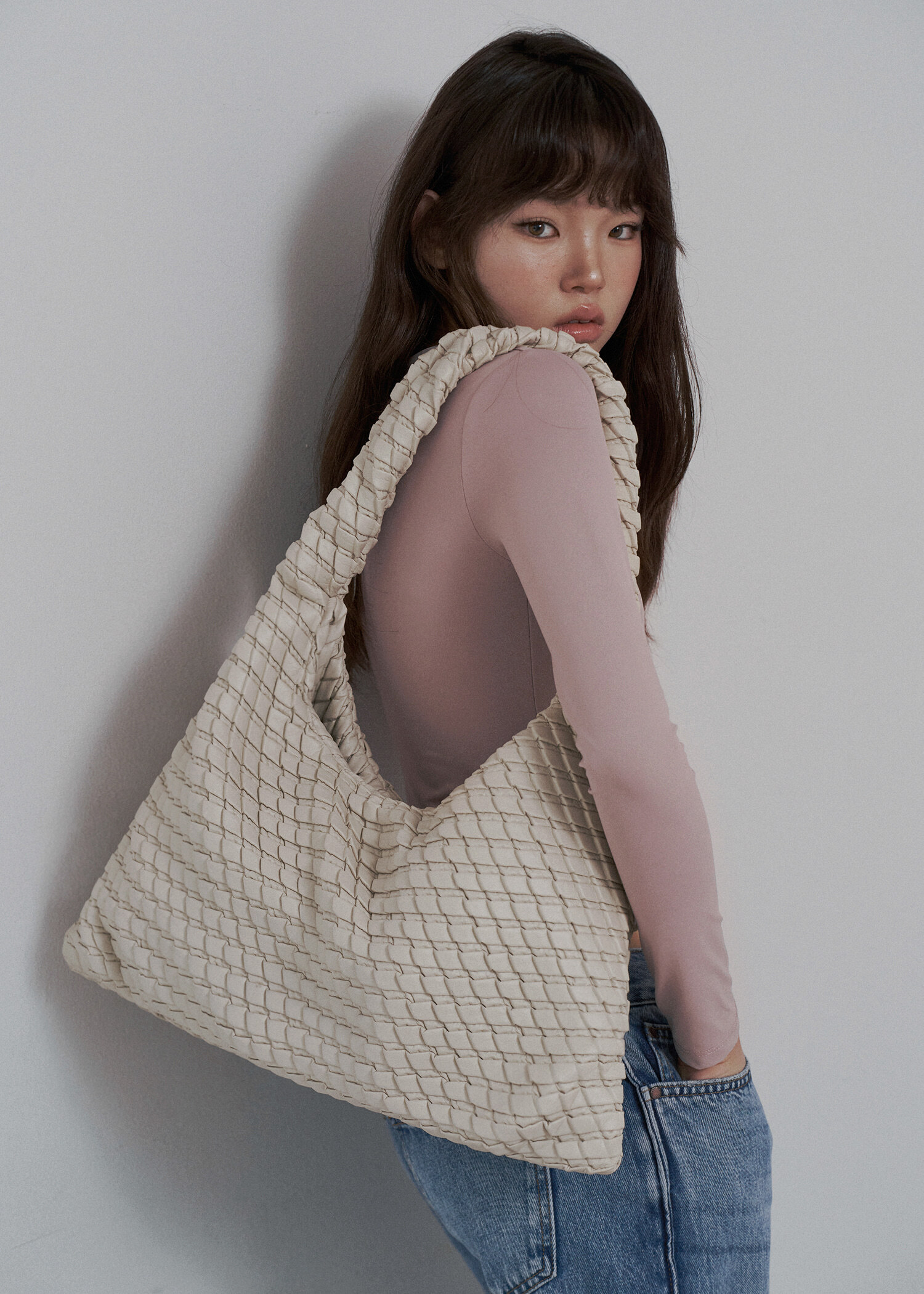 Kwani Textured Hobo Bag