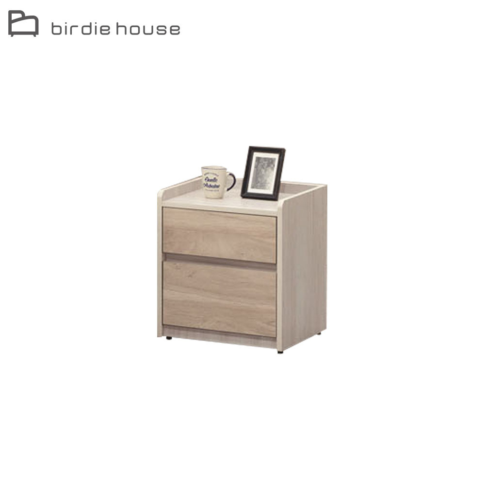 柏蒂家居-瑞那1.5尺二抽床頭櫃/抽屜收納櫃/置物櫃