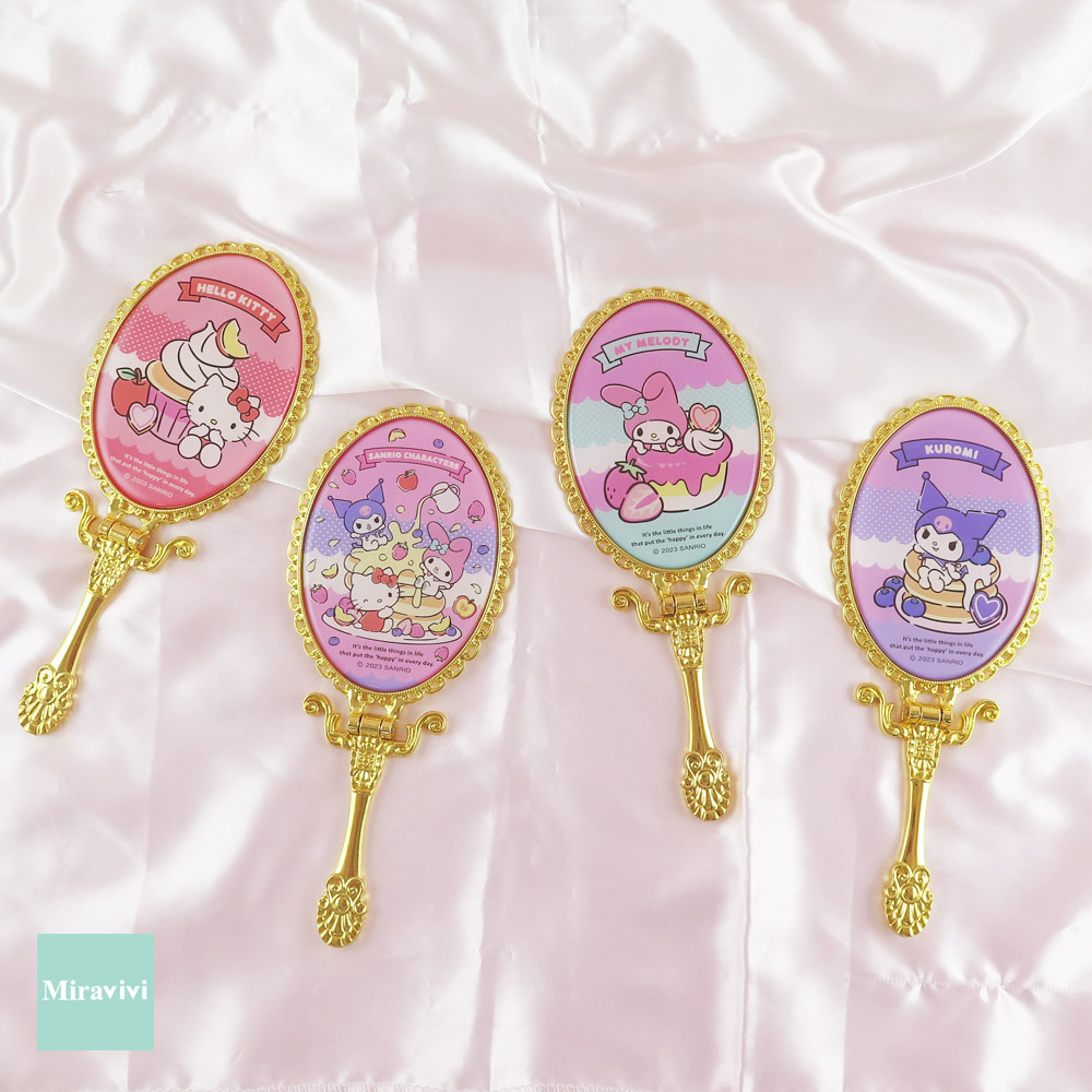 Sanrio三麗鷗大明星-摺疊手拿鏡-酷洛米