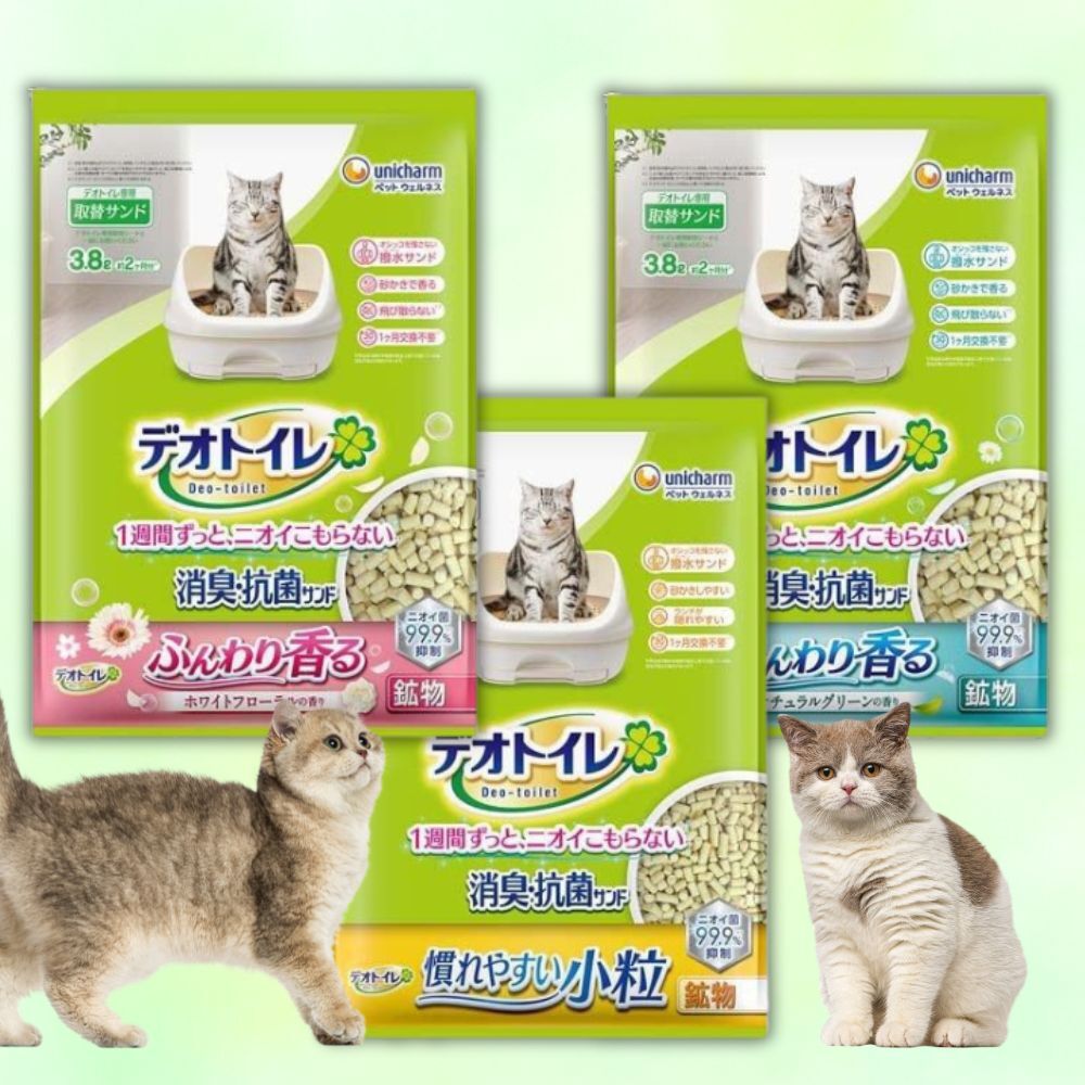 (預購商品) 日本 Unicharm Pet 消臭大師 清新消臭貓砂 3.8L 共三款