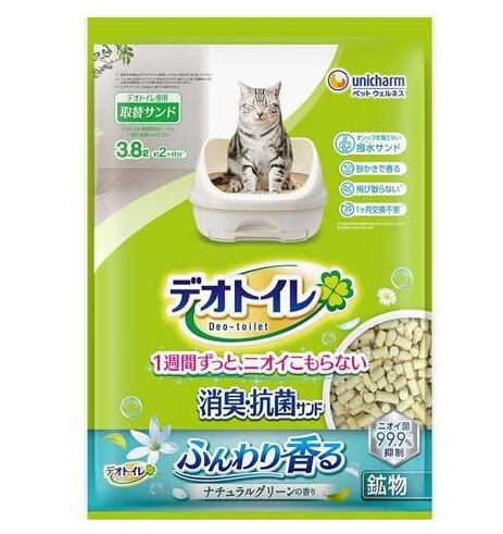 (預購商品) 日本 Unicharm Pet 消臭大師 清新消臭貓砂 3.8L 共三款