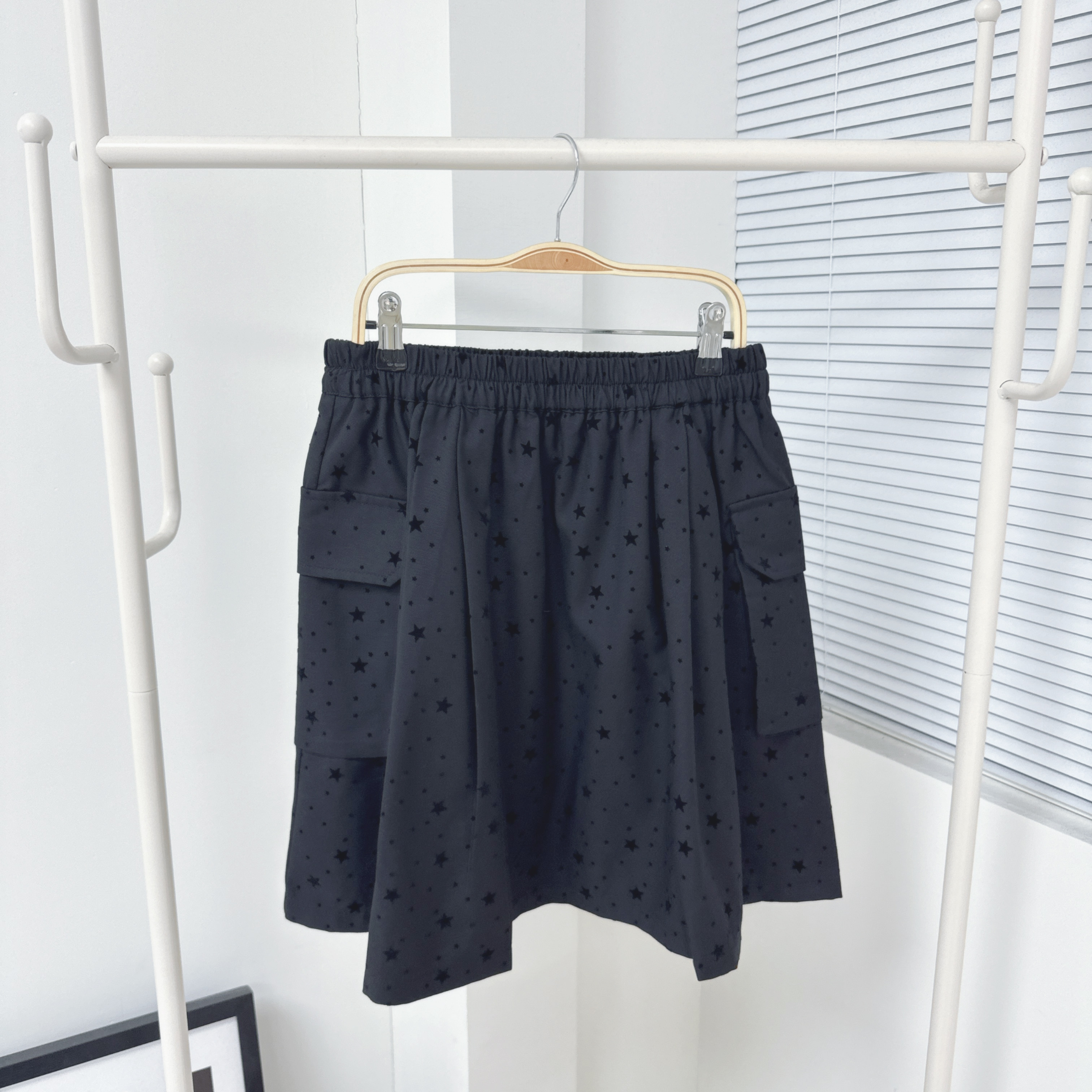 【廠家制】全橡筋腰側袋半裙 (S15-S17)