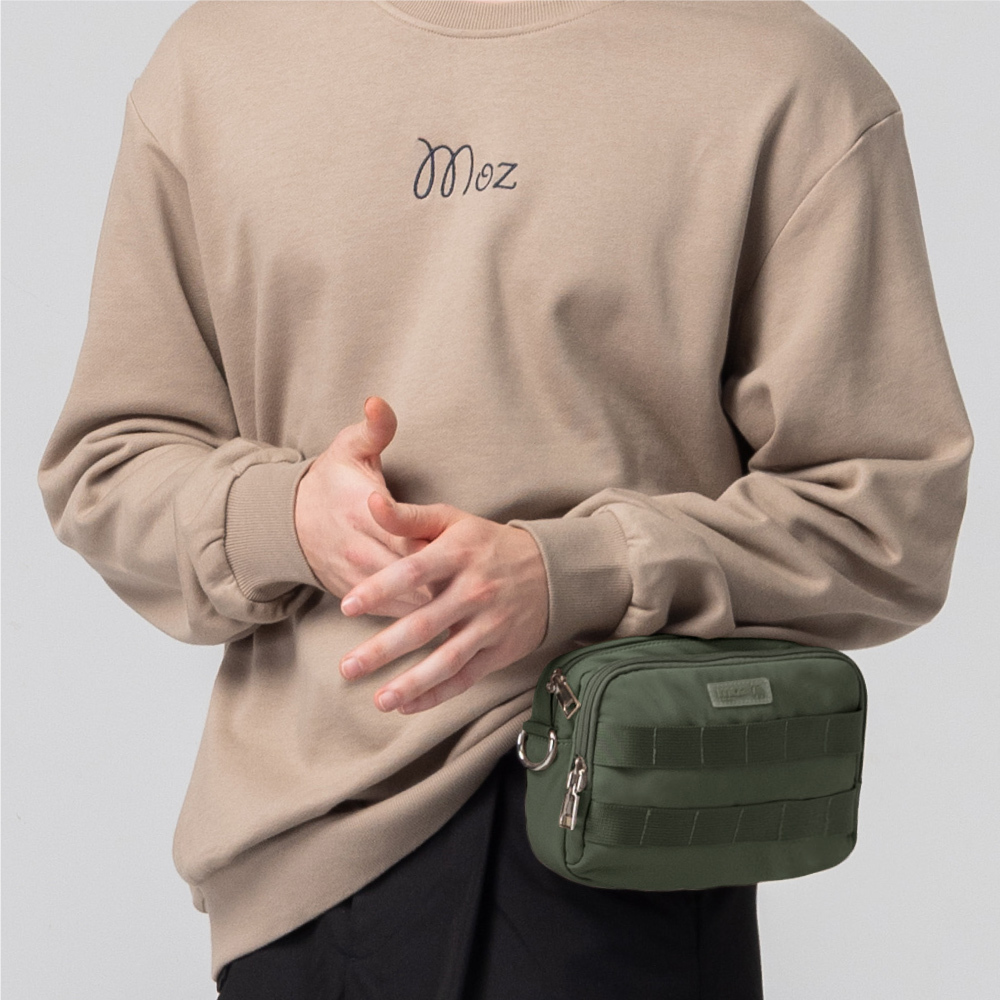 【預購】瑞典雲朵包系列｜防潑水 城市探險 斜背包(橄欖綠)M