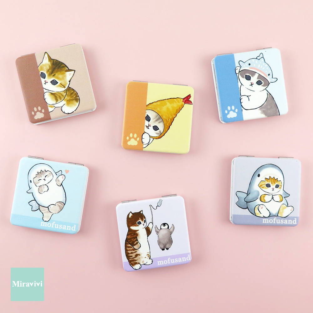 Mofusand貓福珊迪-皮革方鏡