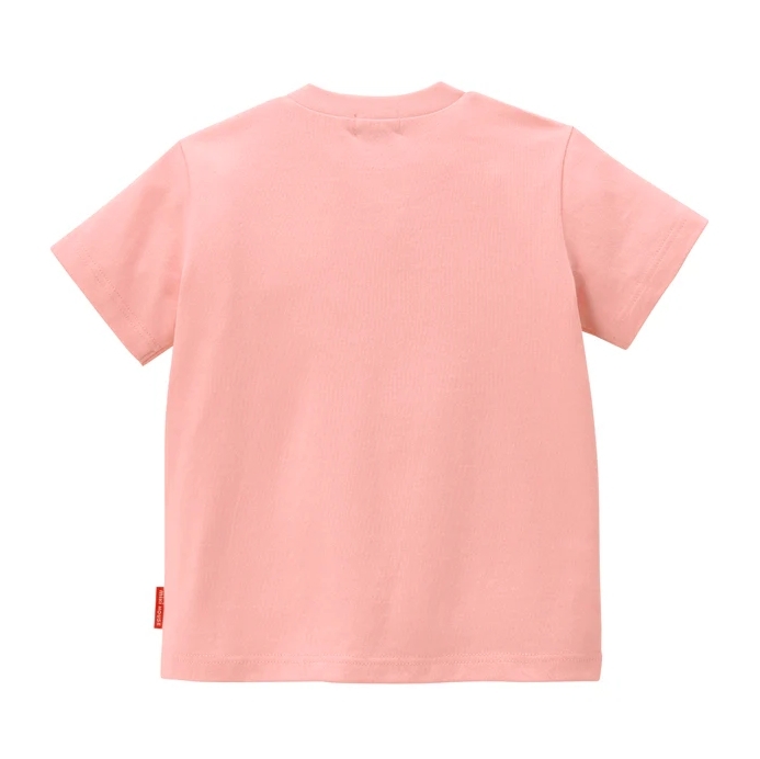 MIKI HOUSE LOGO短袖T恤-粉紅色