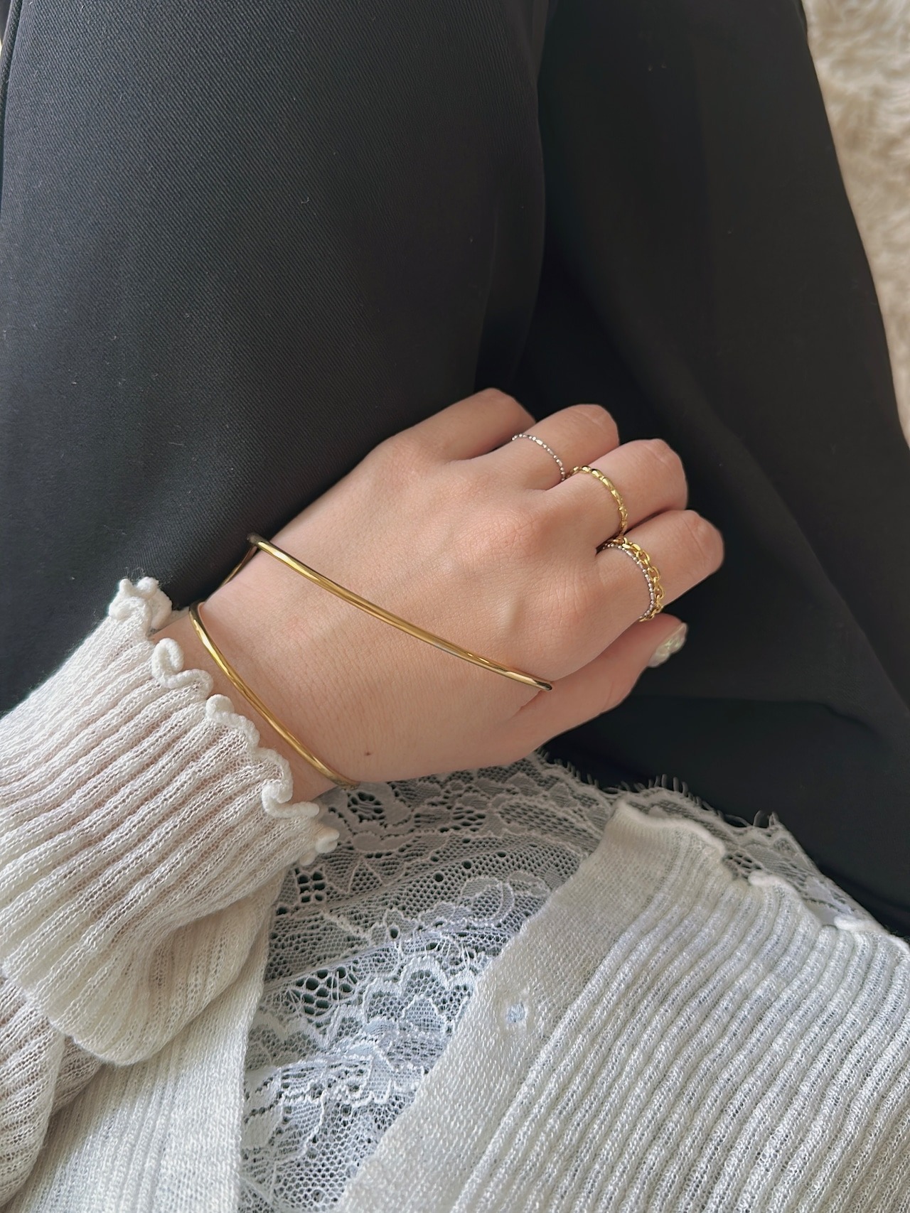 S925 free chain ring