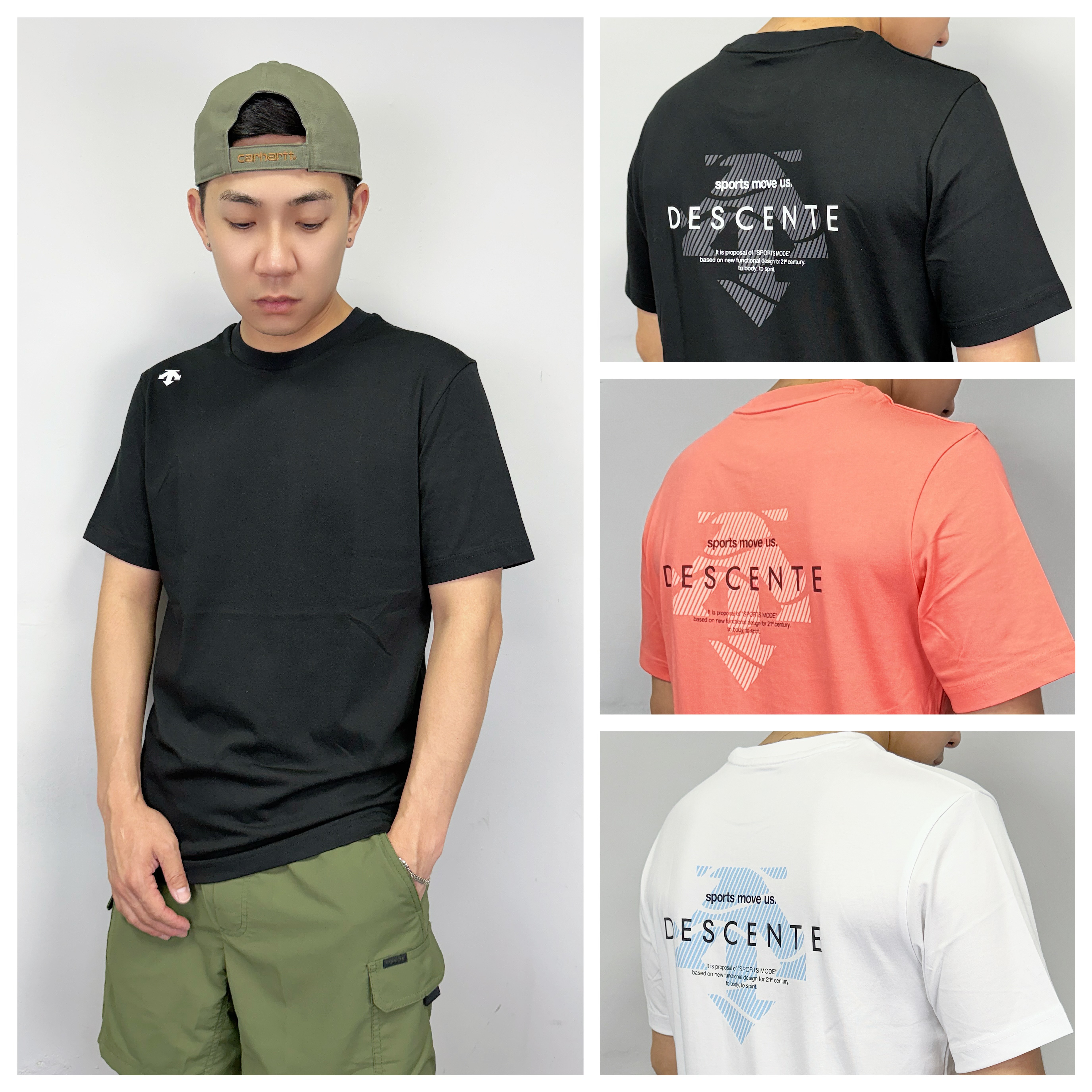 Descente 迪桑特 背後斜線箭頭 短袖上衣 短T