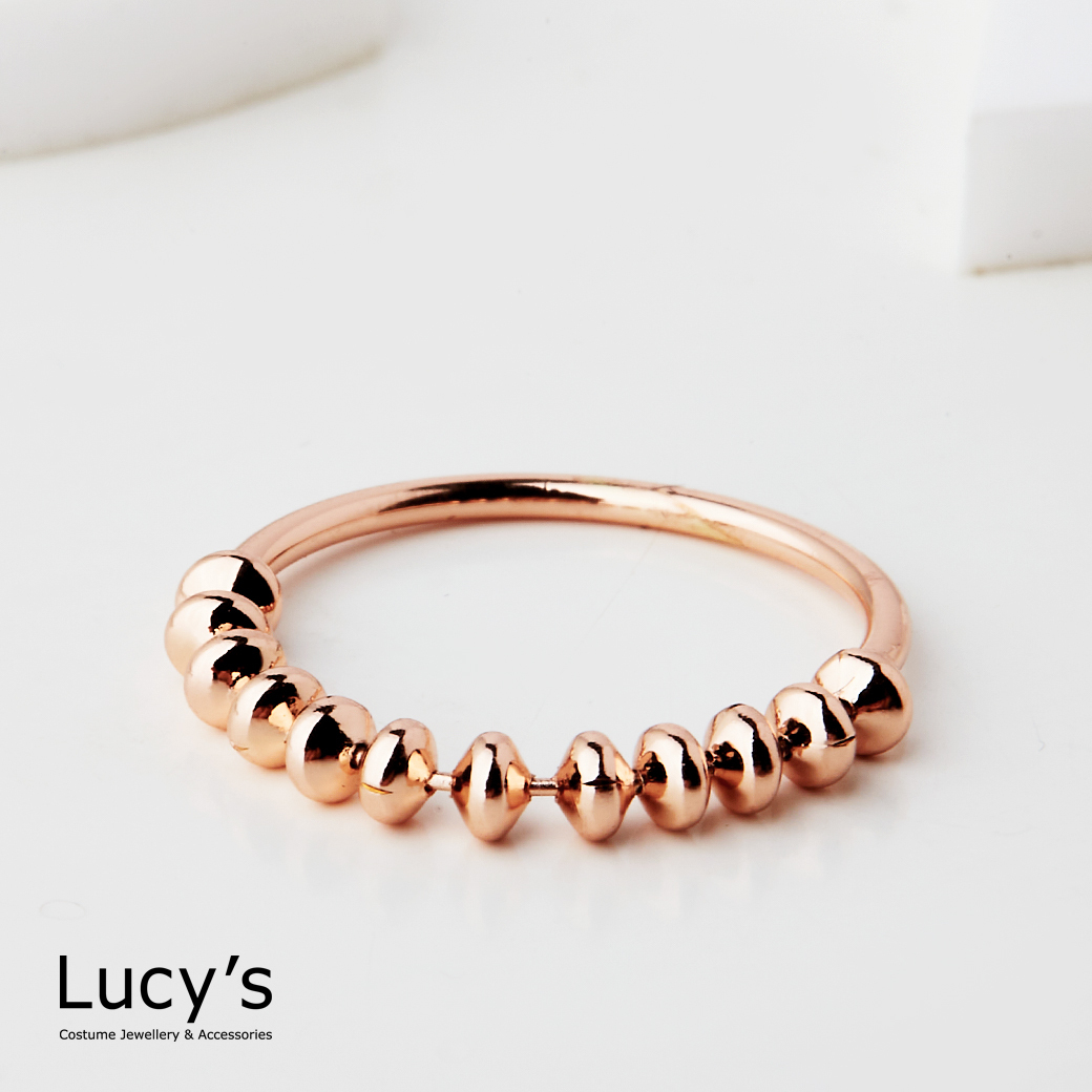 流動銀珠 戒指 (二色) (125682/125684)