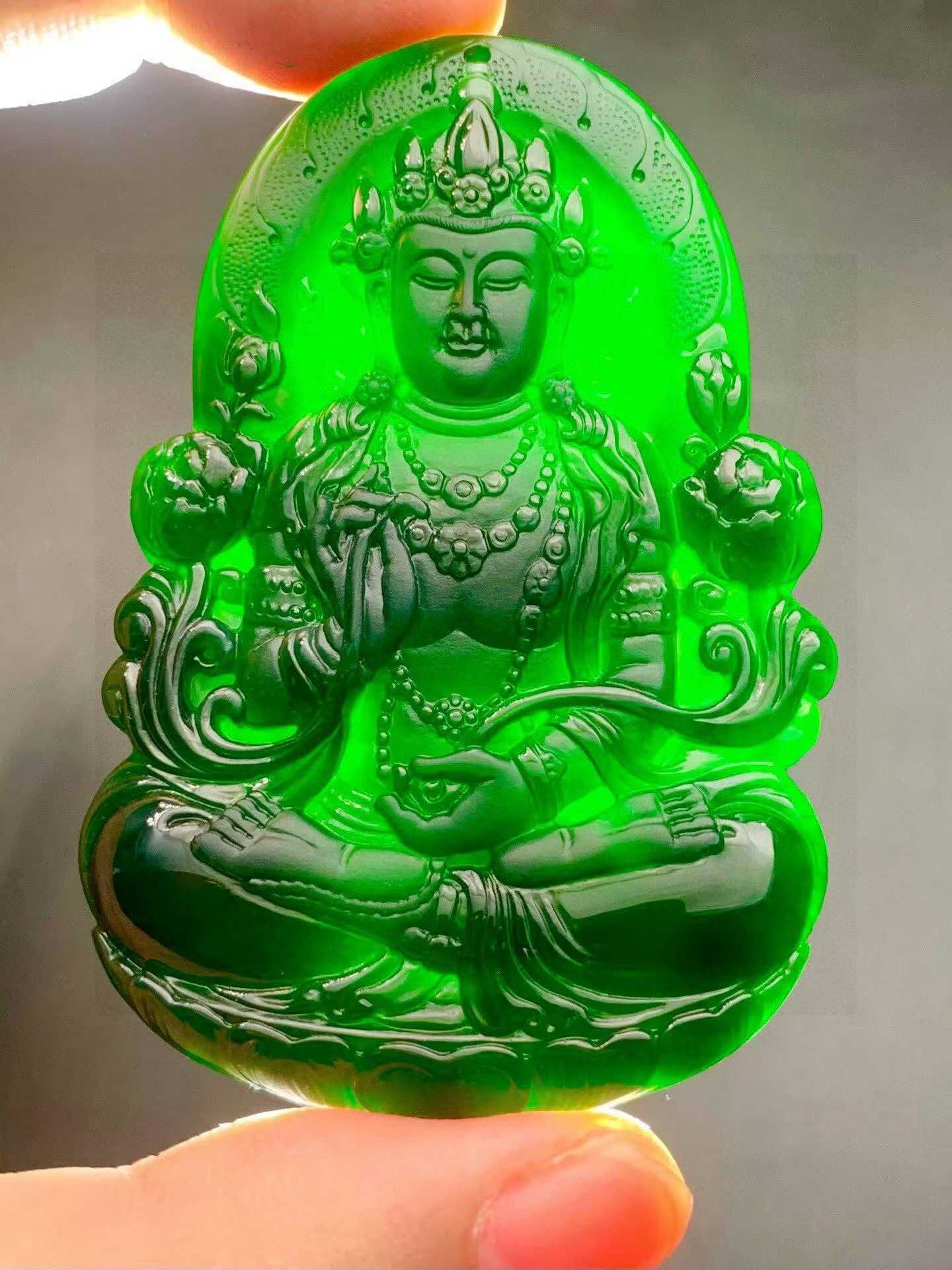 3295952 翡翠墨翠立體渡母